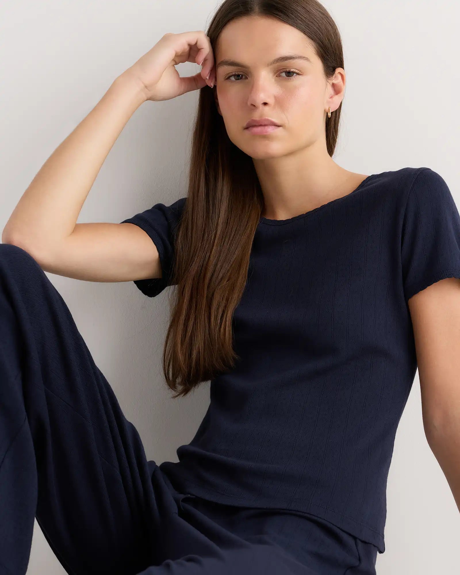 Organic Cotton Pointelle Pajama Set