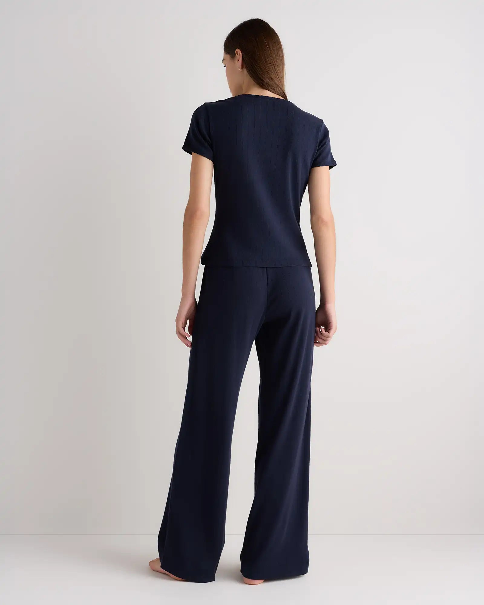 Organic Cotton Pointelle Pajama Set