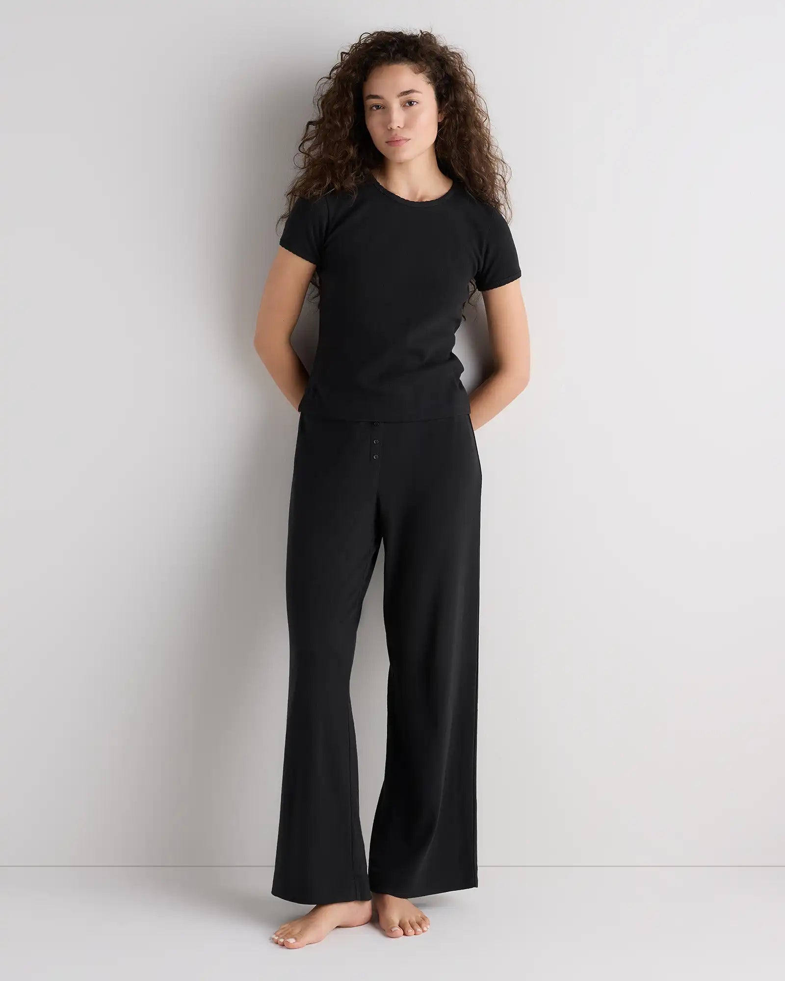 Organic Cotton Pointelle Pajama Set