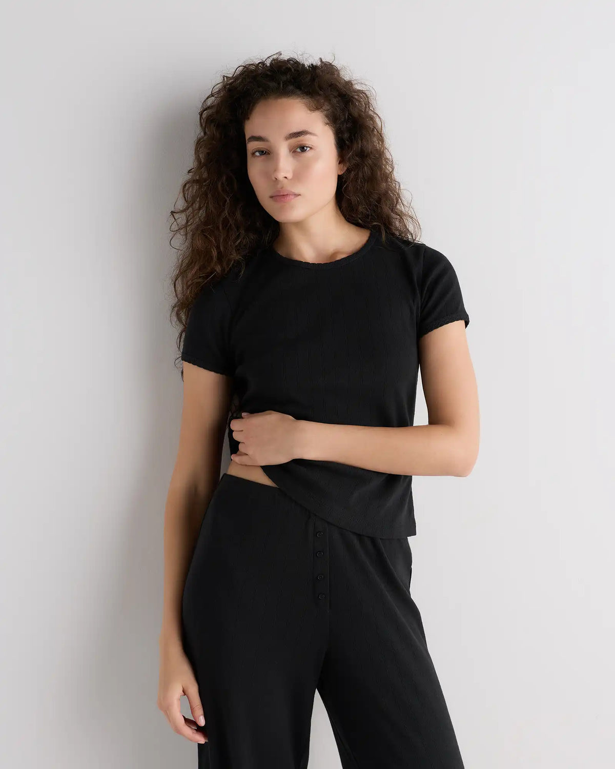 Organic Cotton Pointelle Pajama Set