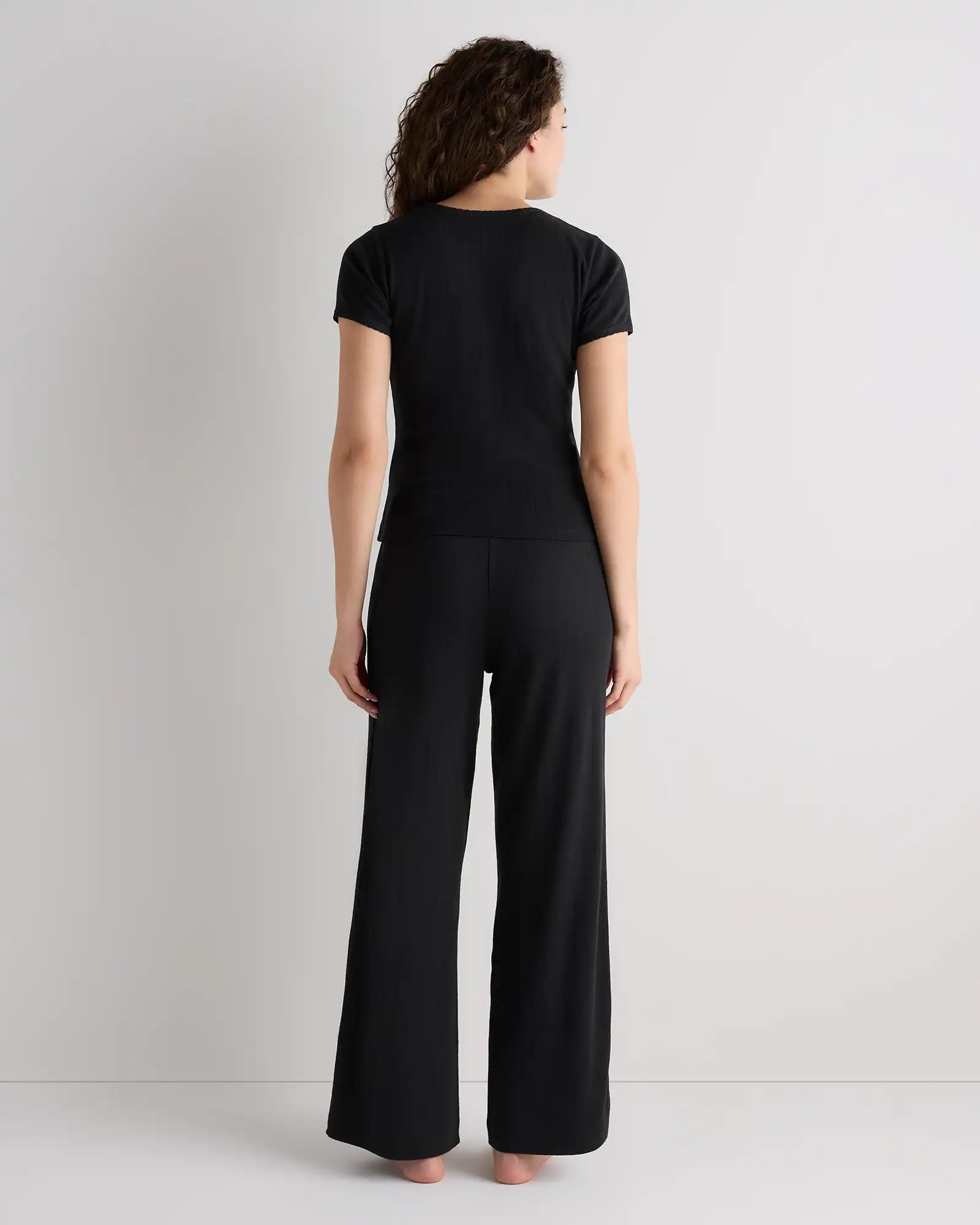 Organic Cotton Pointelle Pajama Set