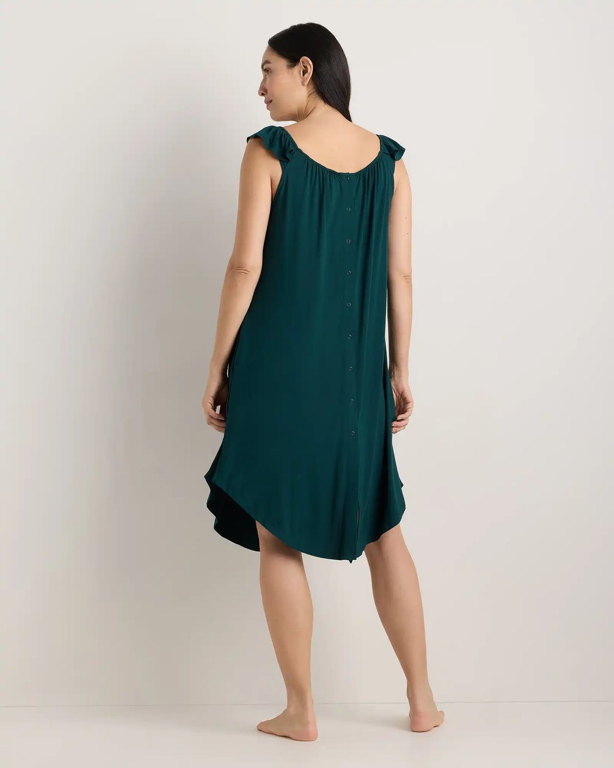 Bamboo Jersey Flutter Sleeve Labor and Delivery Gown