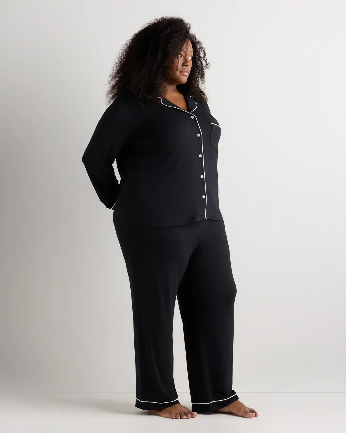 Bamboo Jersey Long Sleeve Pajama Set