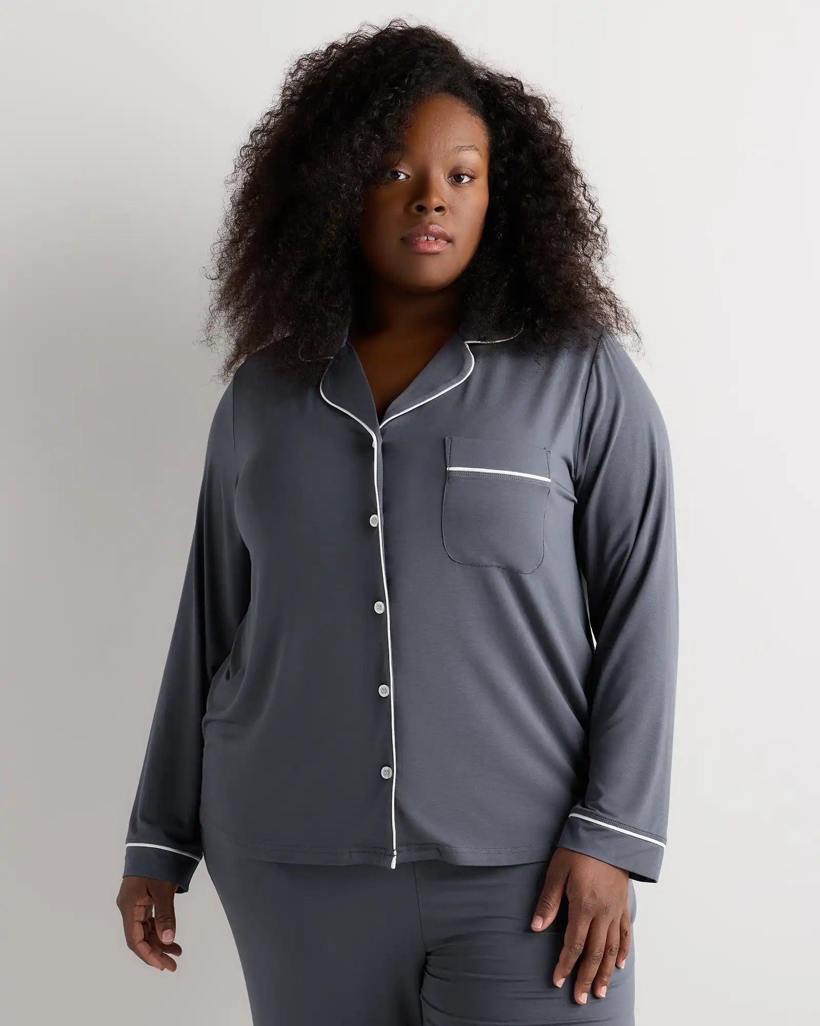 Bamboo Jersey Long Sleeve Pajama Set