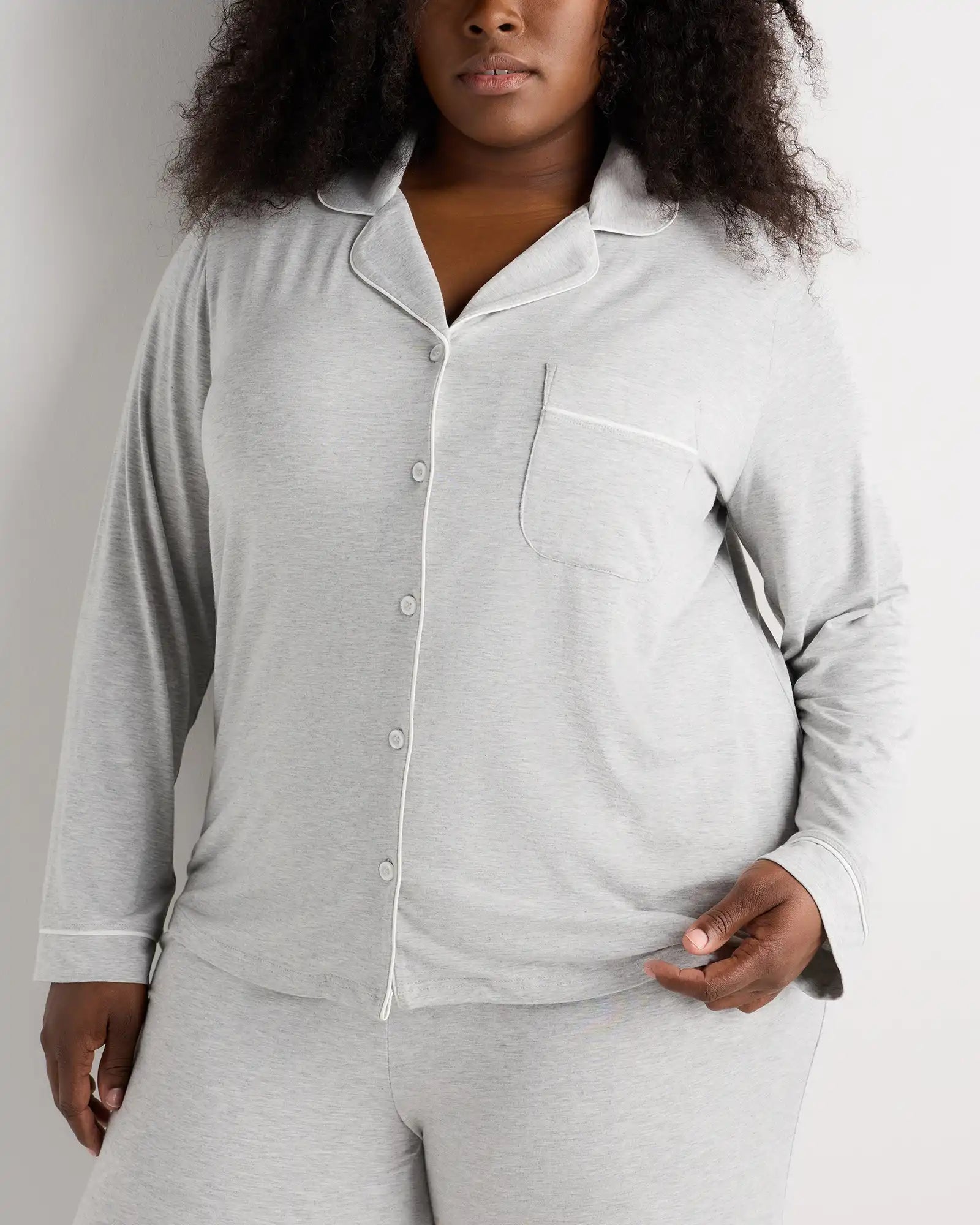 Bamboo Jersey Long Sleeve Pajama Set