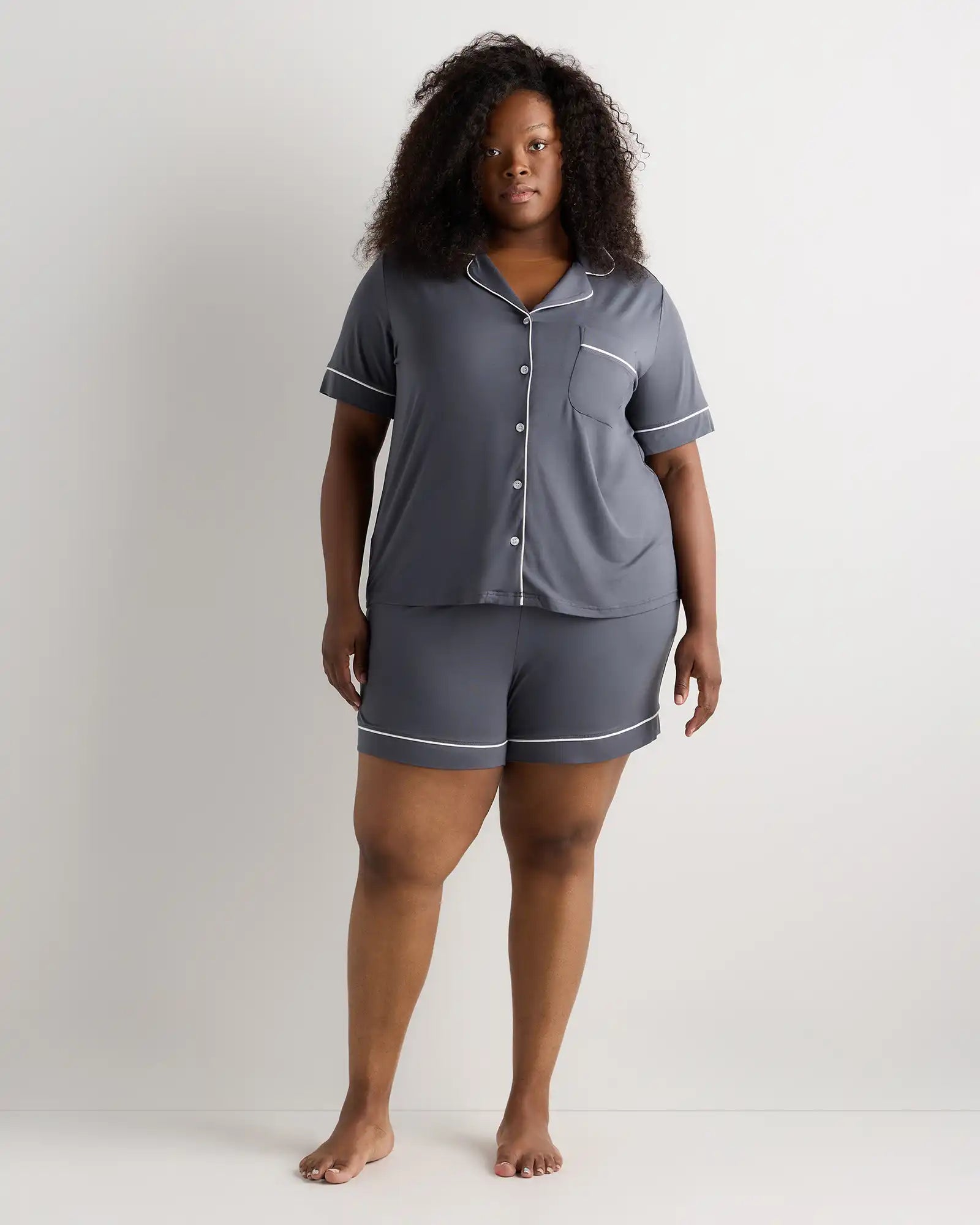 Bamboo Jersey Short Sleeve Pajama Set