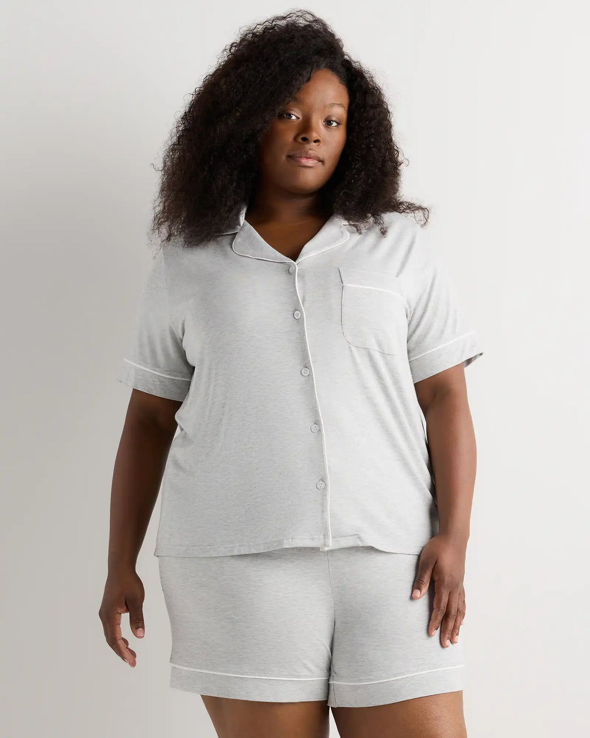 Bamboo Jersey Short Sleeve Pajama Set