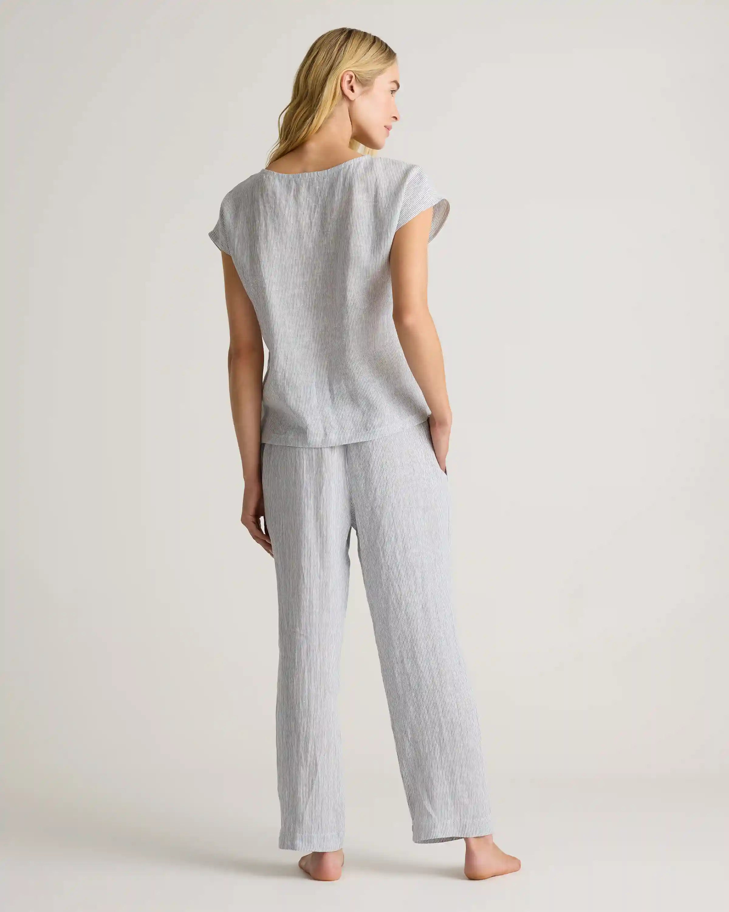 100% European Linen Pajama Set