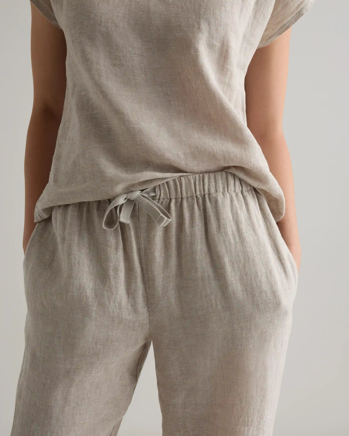 100% European Linen Pajama Set