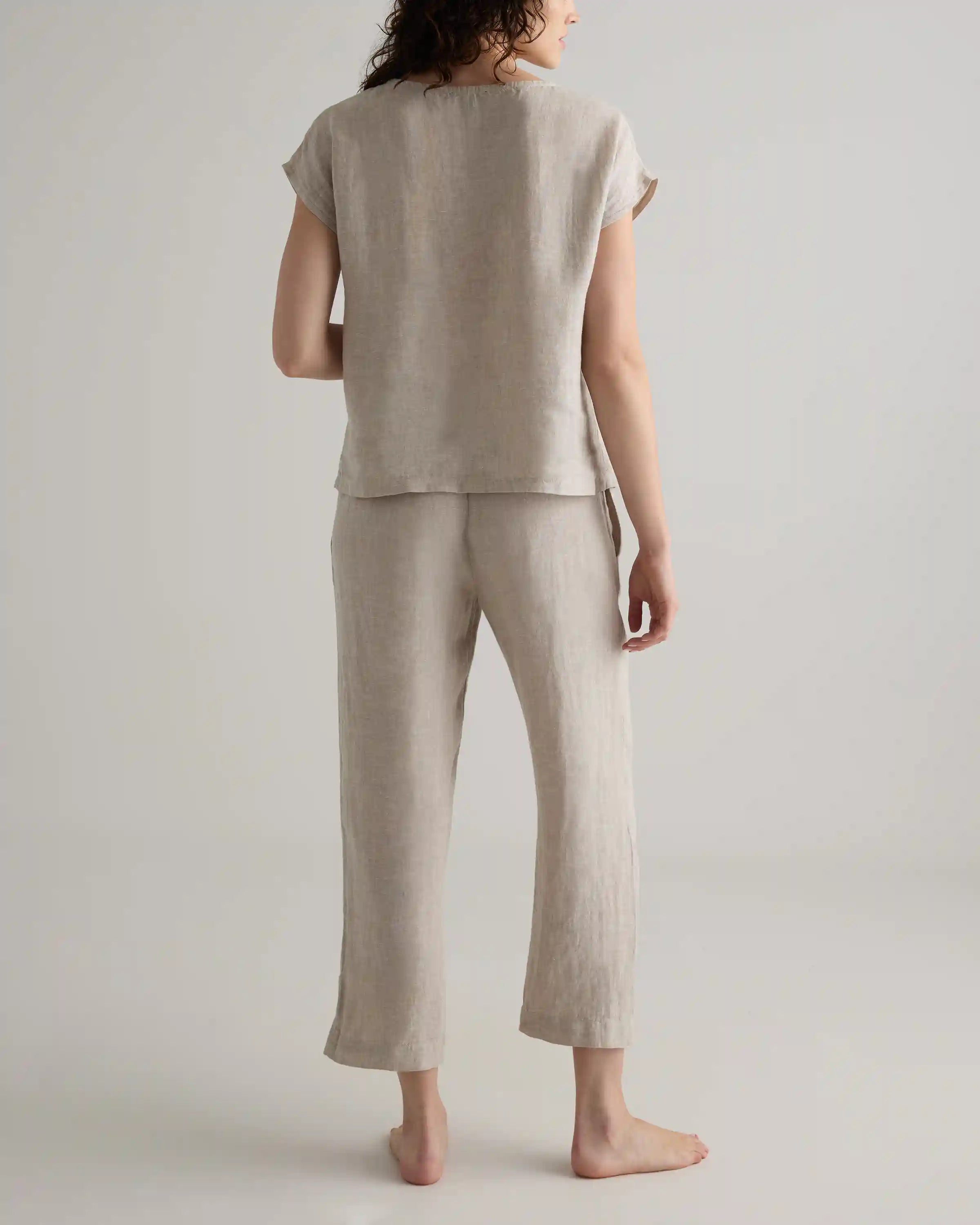 100% European Linen Pajama Set