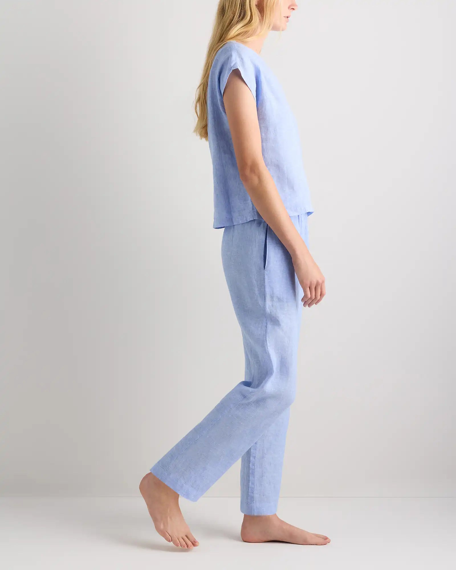 100% European Linen Pajama Set