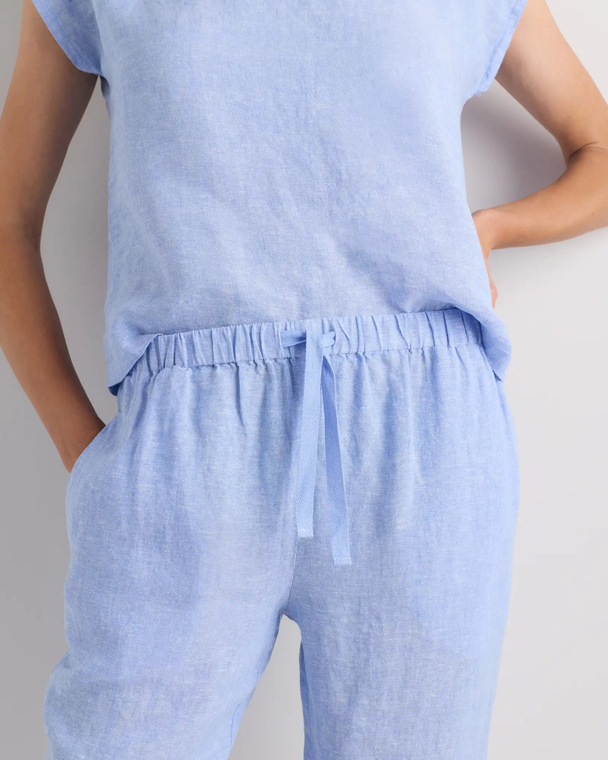 100% European Linen Pajama Set