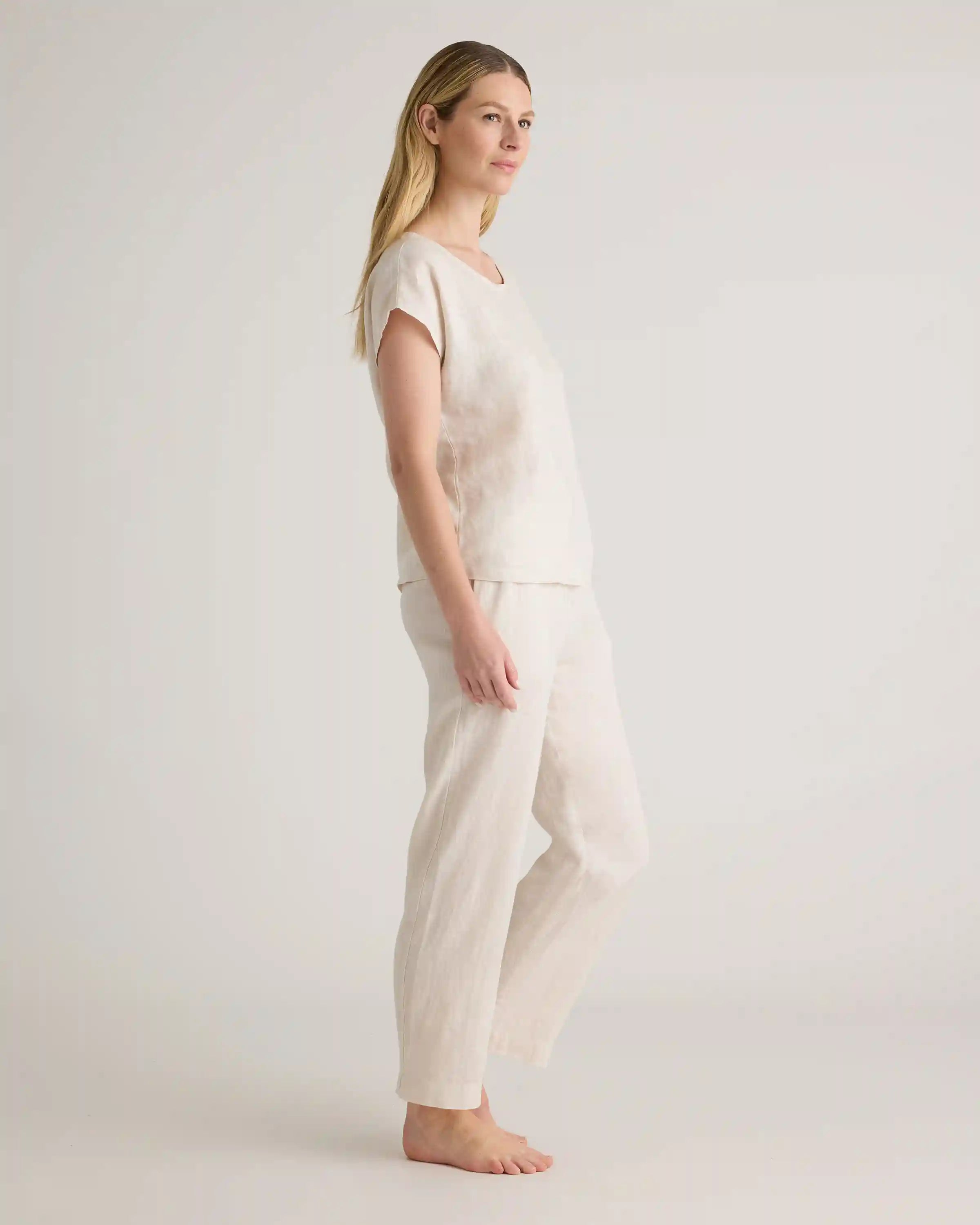 100% European Linen Pajama Set