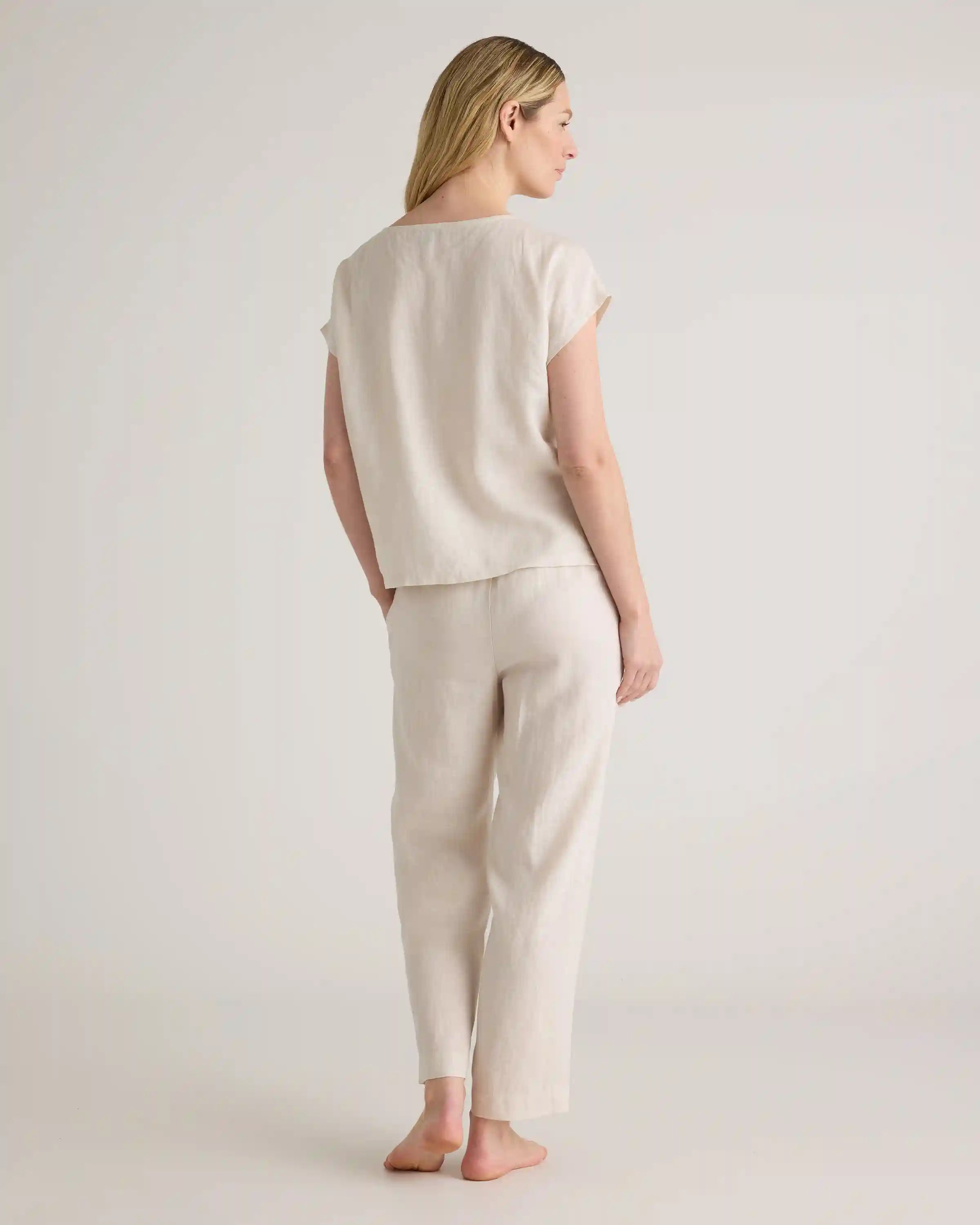 100% European Linen Pajama Set
