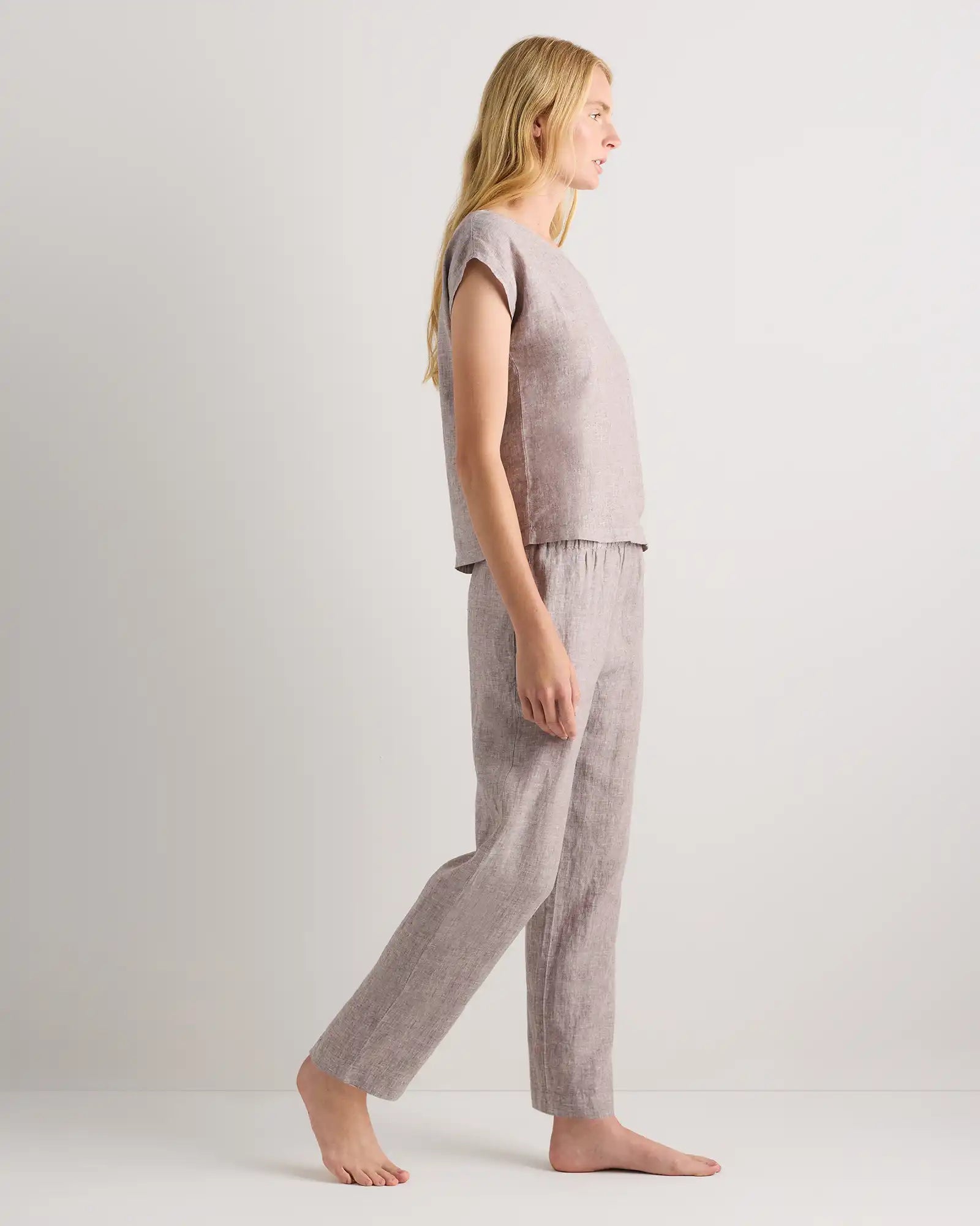 100% European Linen Pajama Set