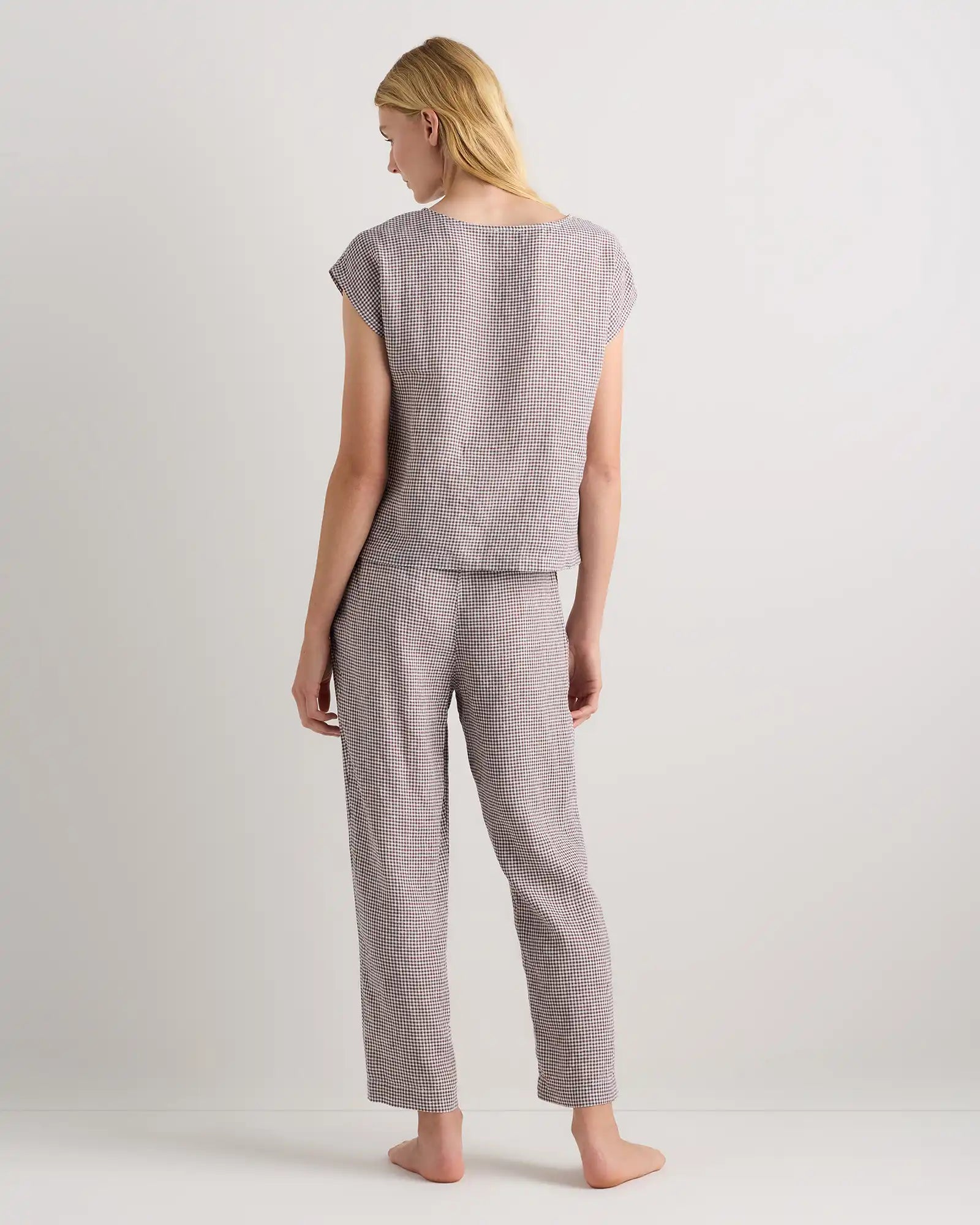 100% European Linen Pajama Set