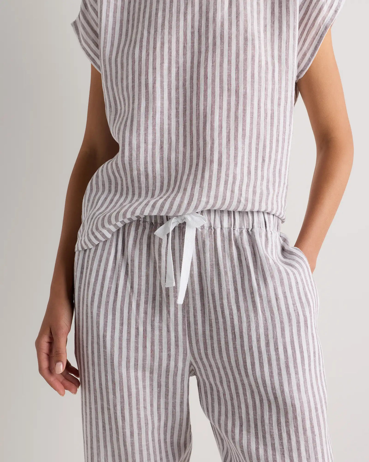 100% European Linen Pajama Set