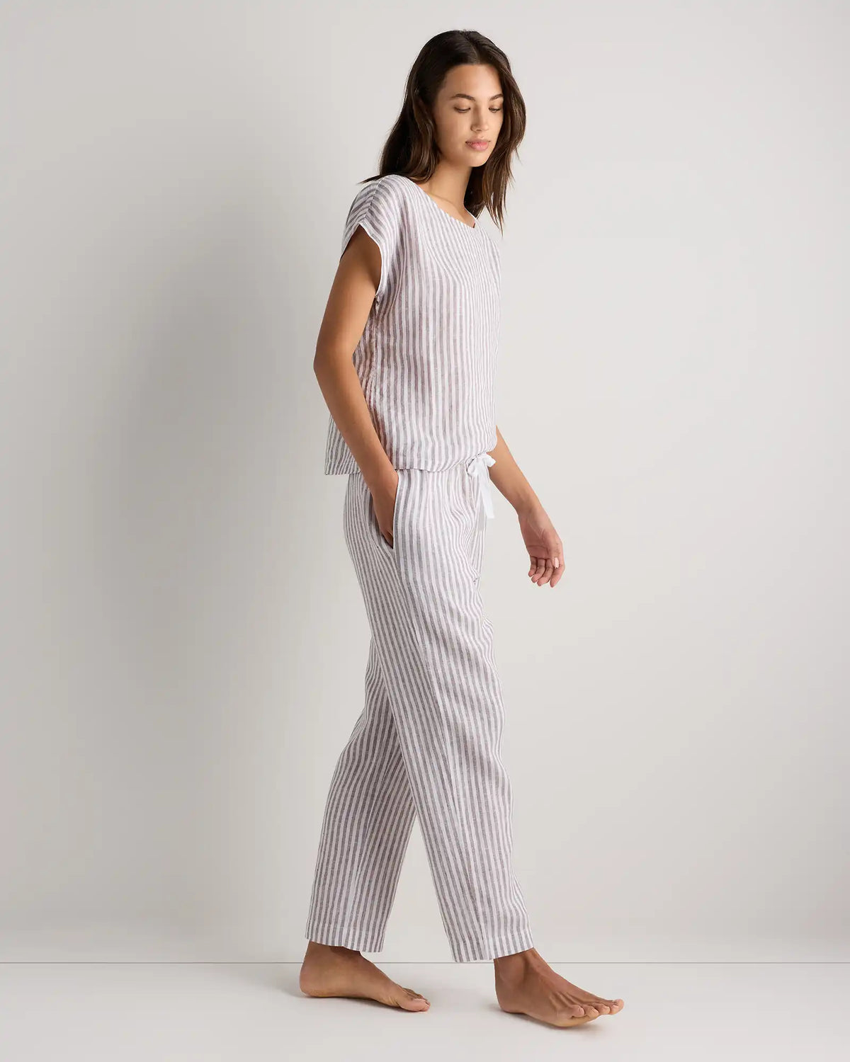 100% European Linen Pajama Set