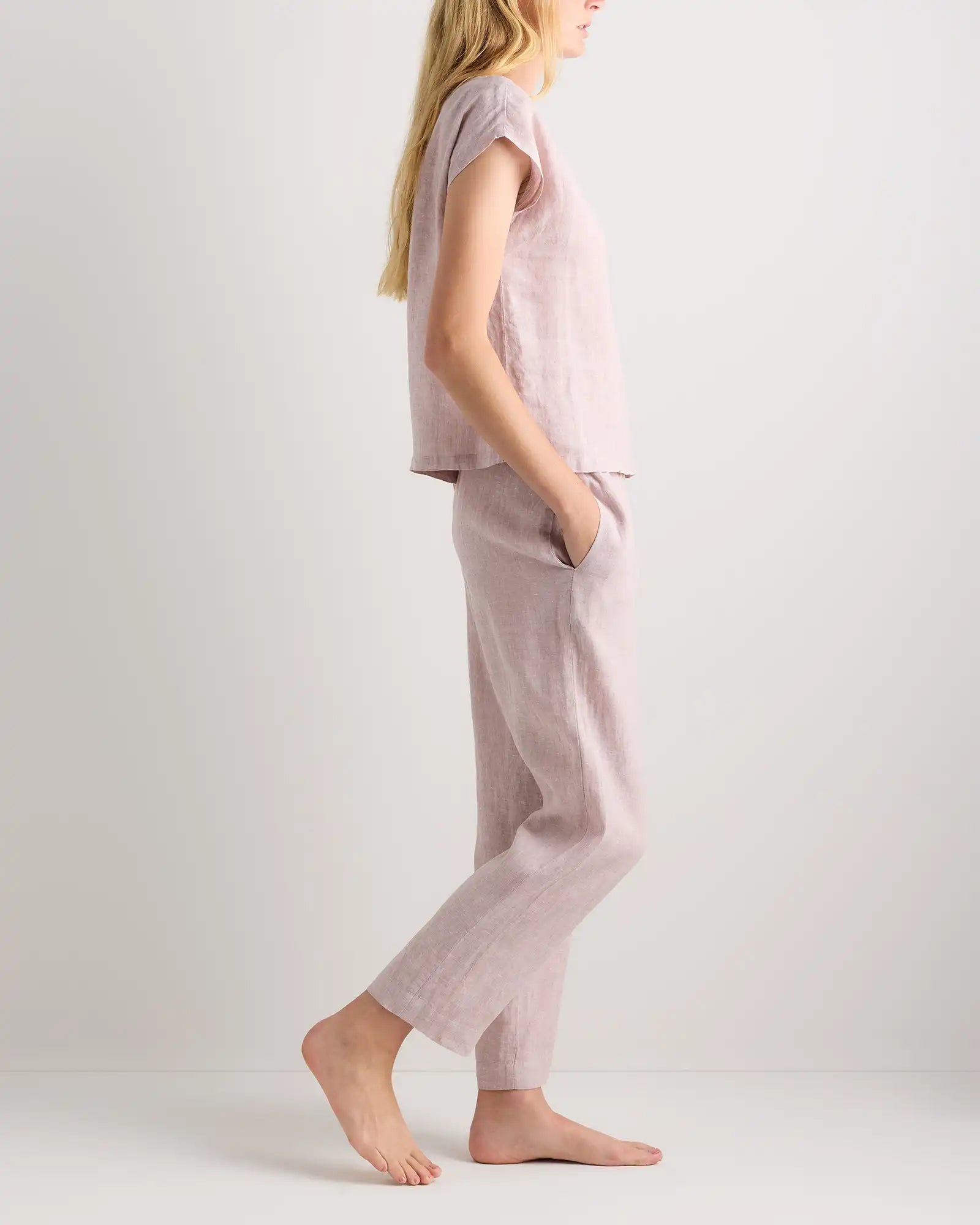 100% European Linen Pajama Set