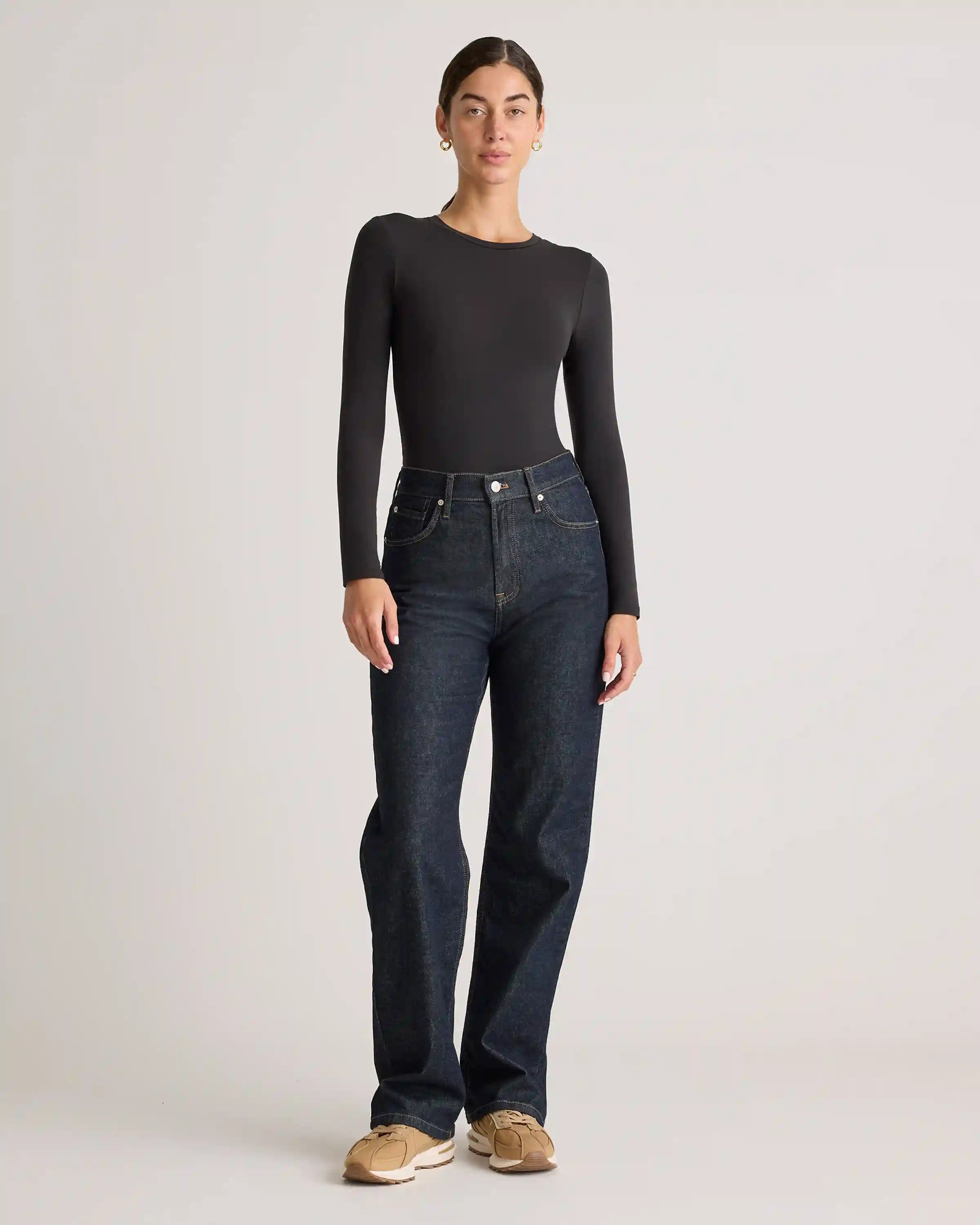 Second Skin Long Sleeve Crew Neck Bodysuit