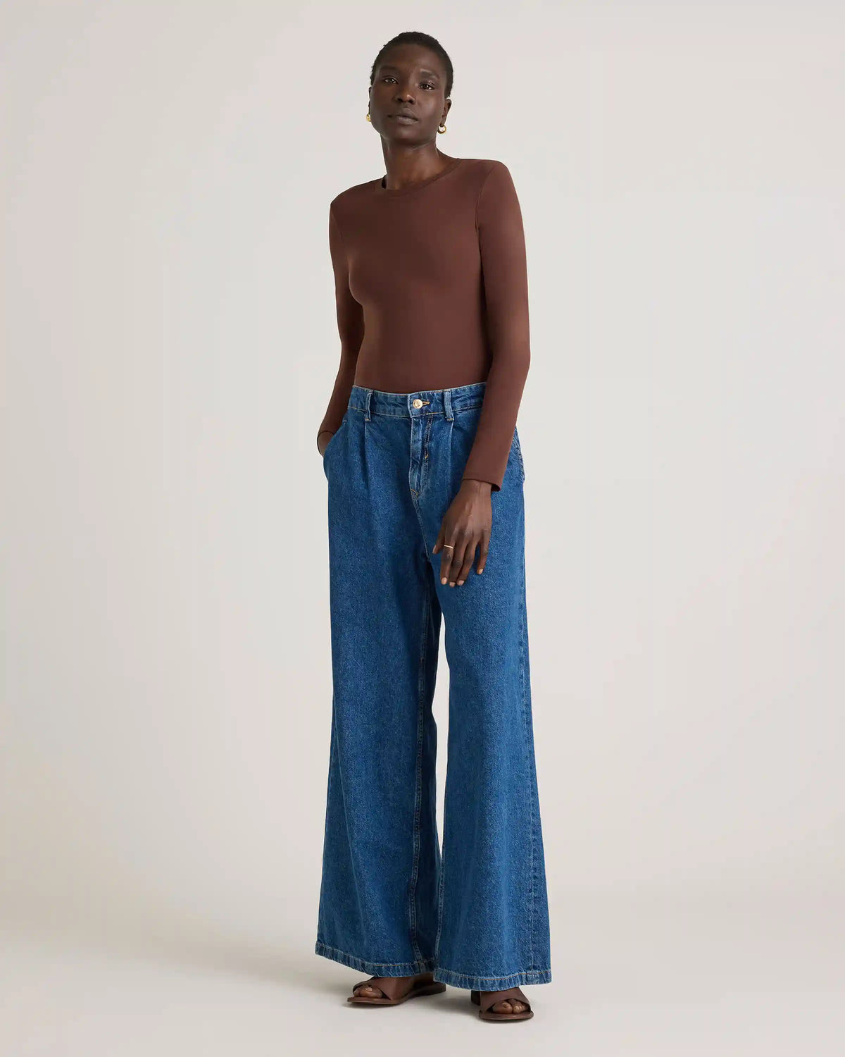 Second Skin Long Sleeve Crew Neck Bodysuit
