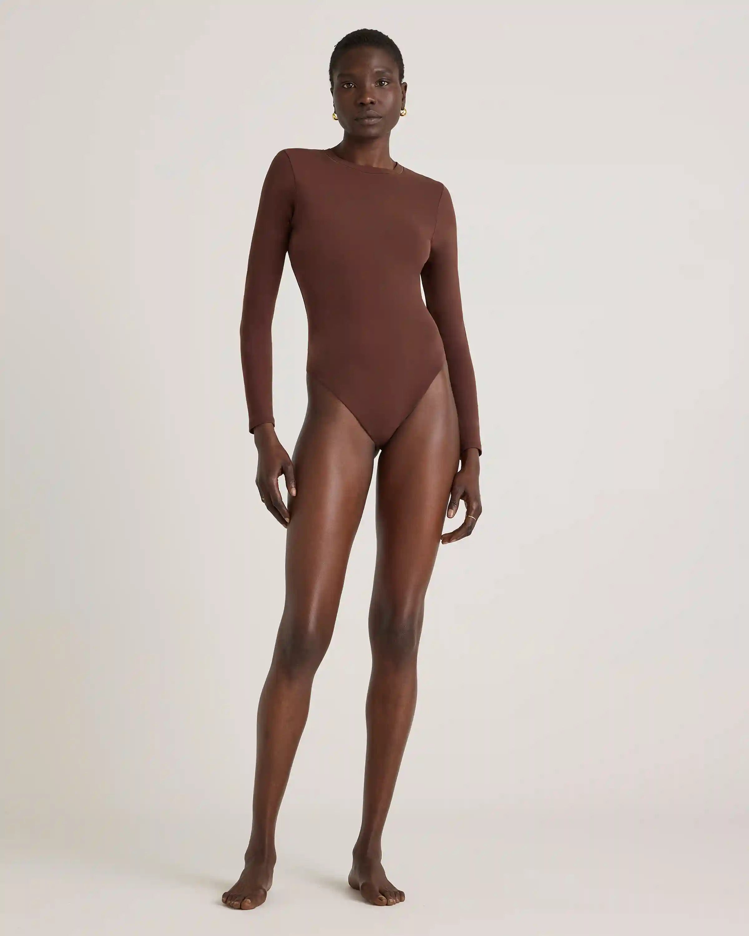 Second Skin Long Sleeve Crew Neck Bodysuit