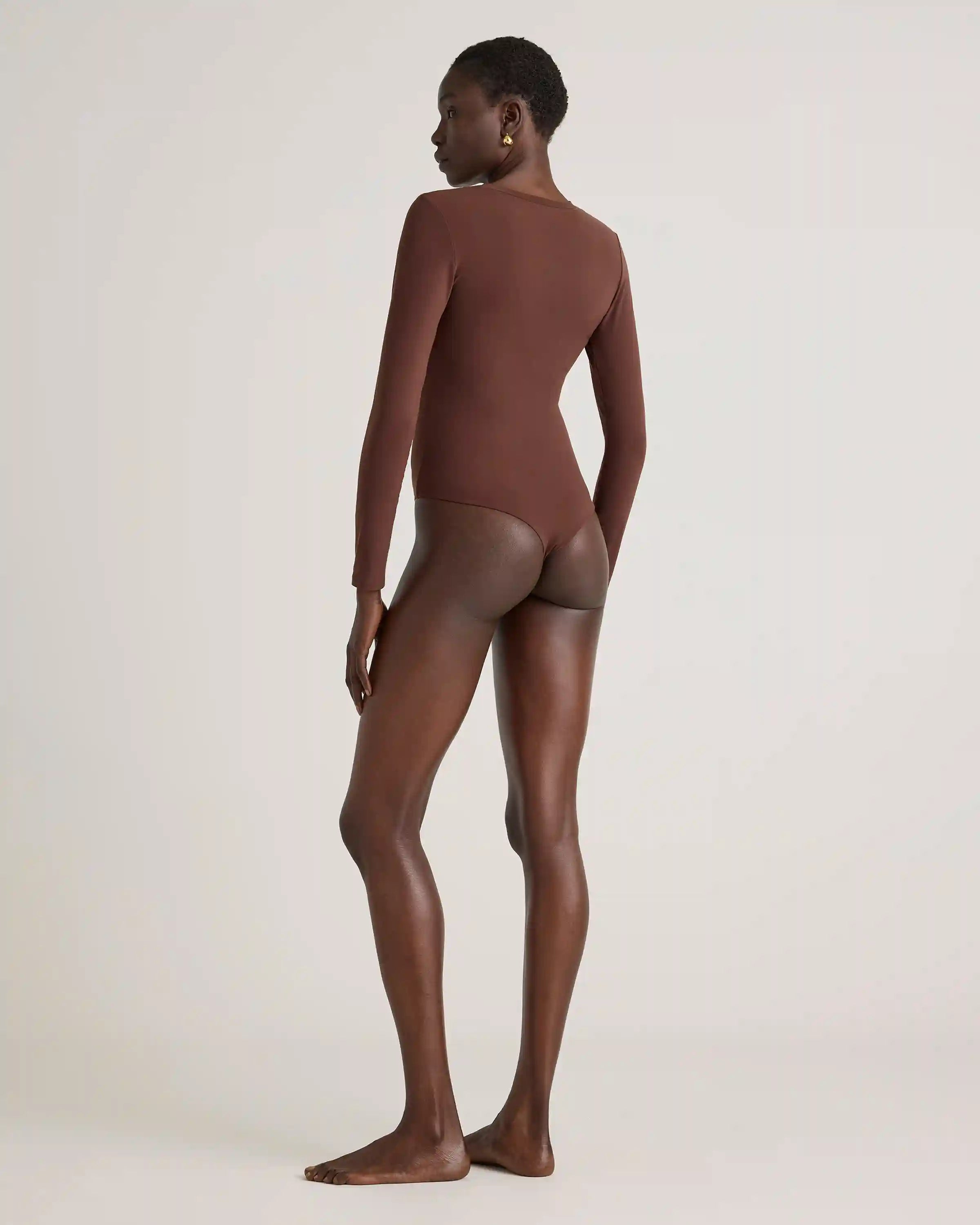 Second Skin Long Sleeve Crew Neck Bodysuit
