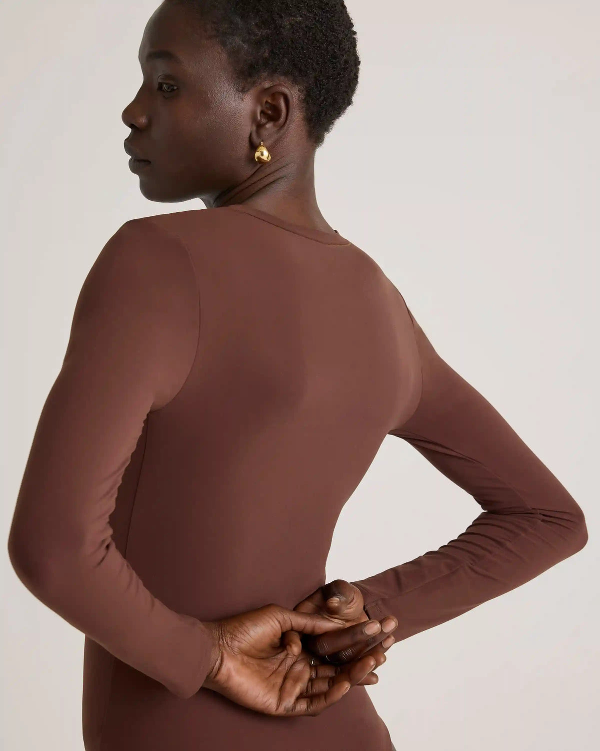 Second Skin Long Sleeve Crew Neck Bodysuit