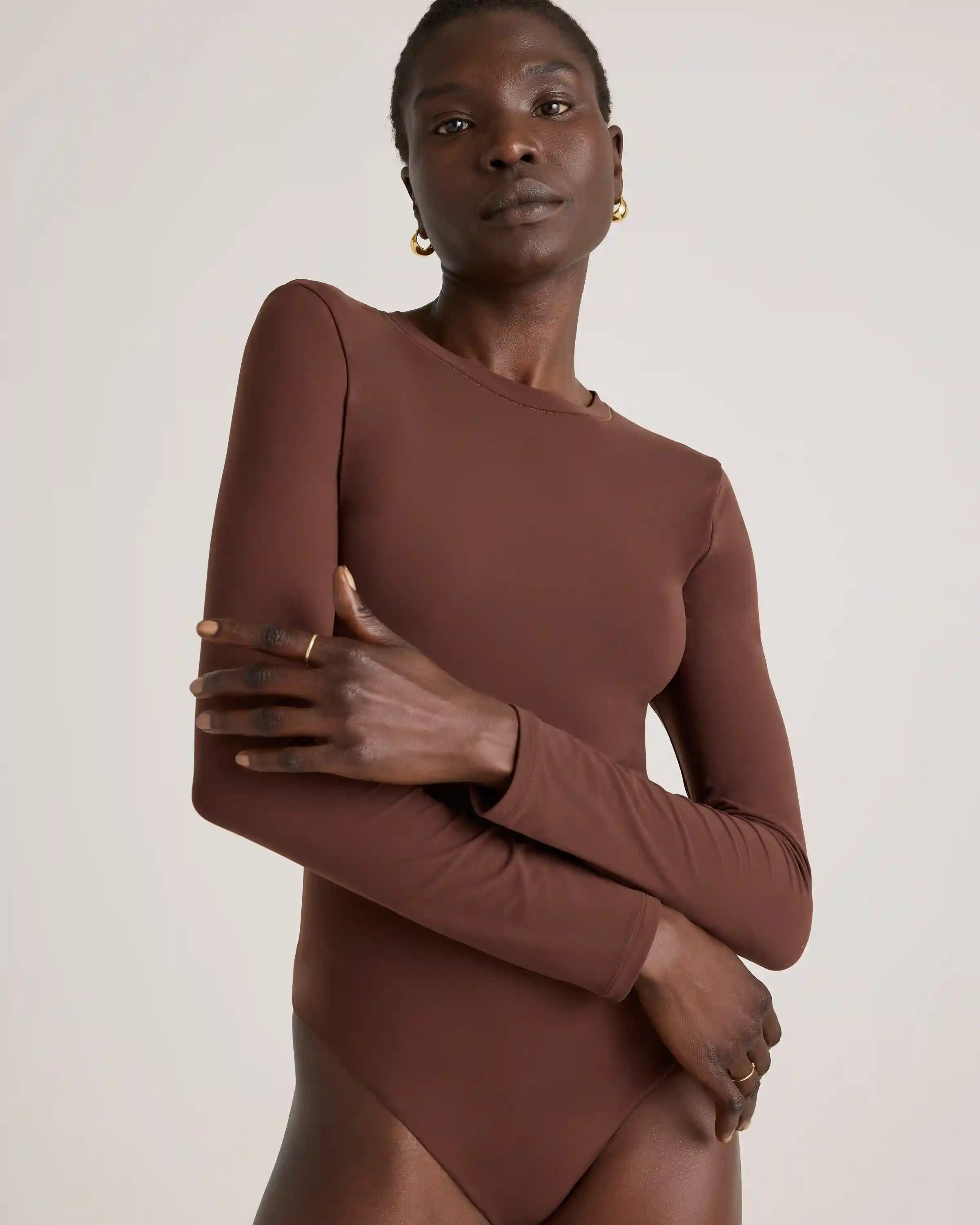 Second Skin Long Sleeve Crew Neck Bodysuit