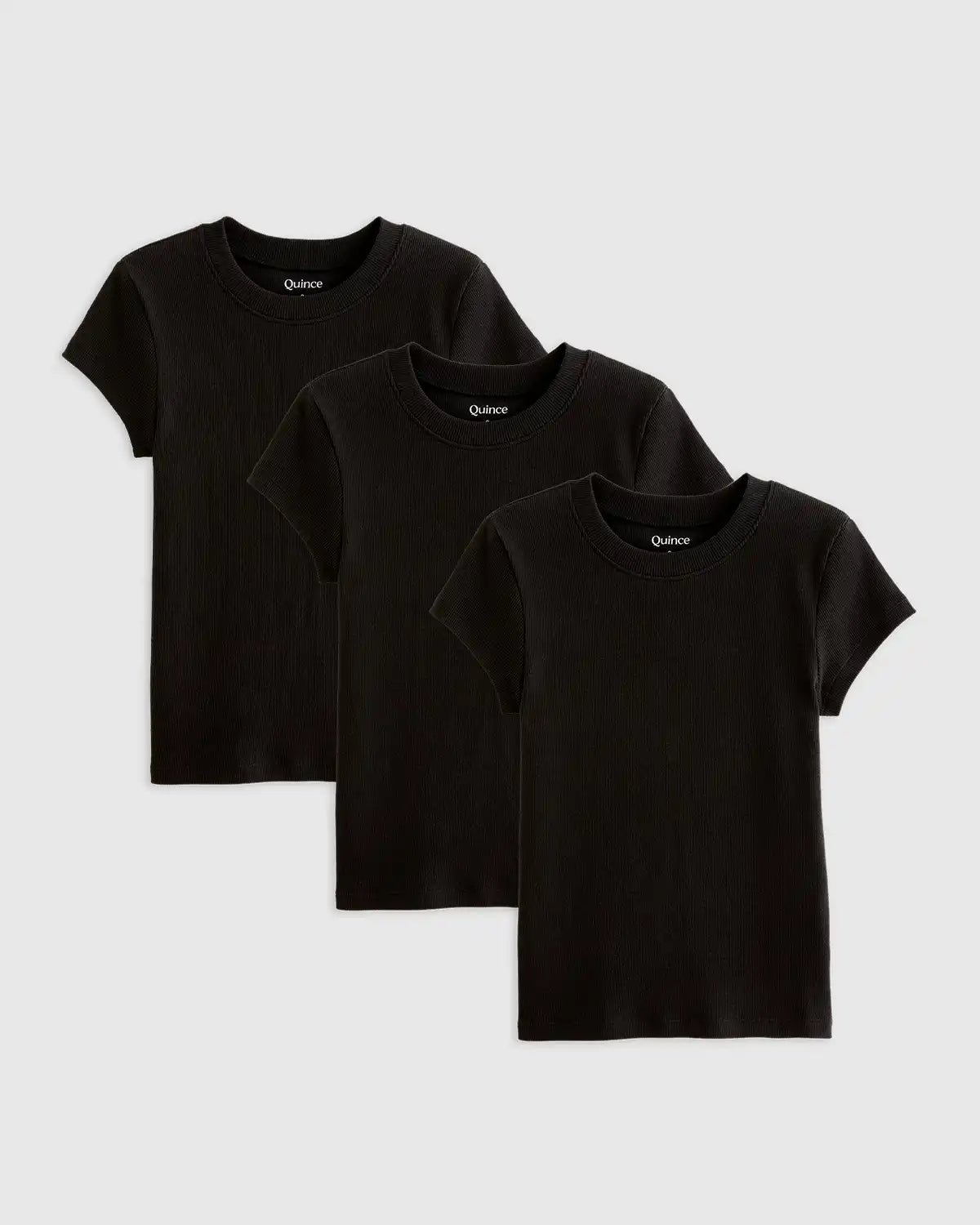 Organic Cotton Micro-Rib Crewneck Tee (3-Pack)