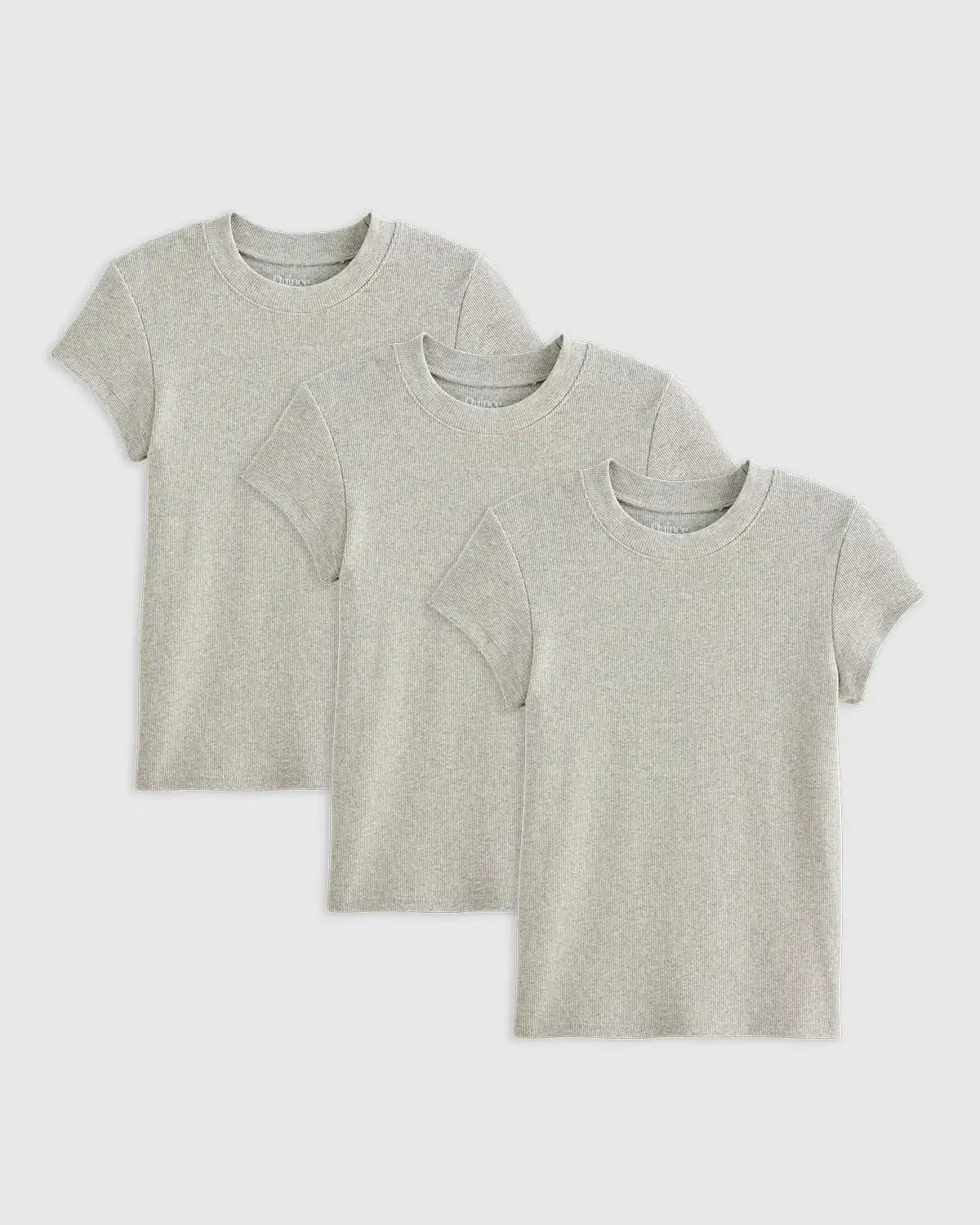 Organic Cotton Micro-Rib Crewneck Tee (3-Pack)