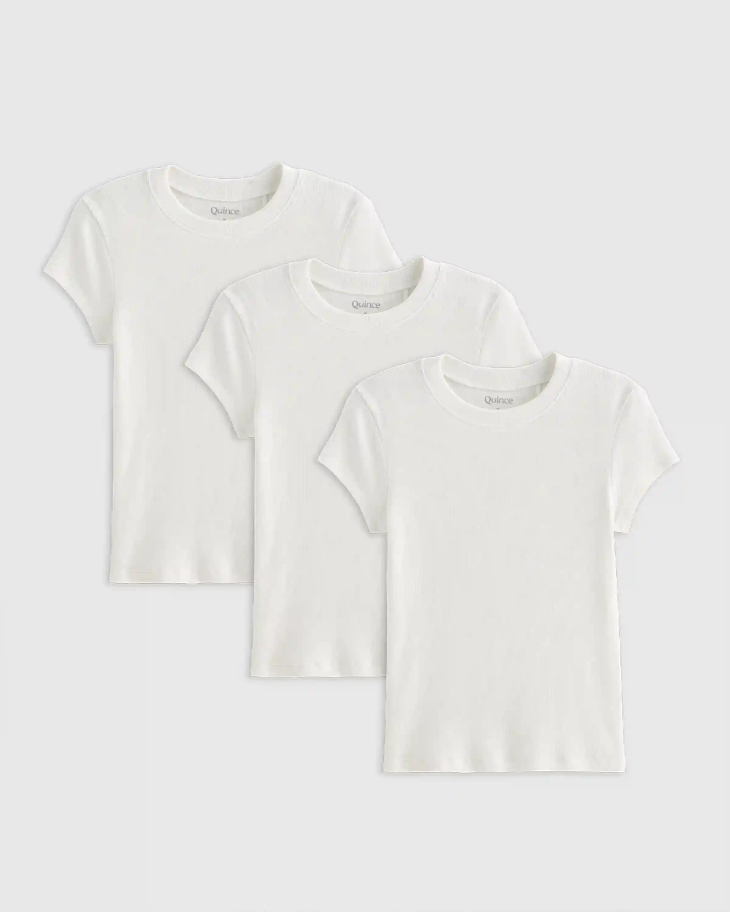 Organic Cotton Micro-Rib Crewneck Tee (3-Pack)