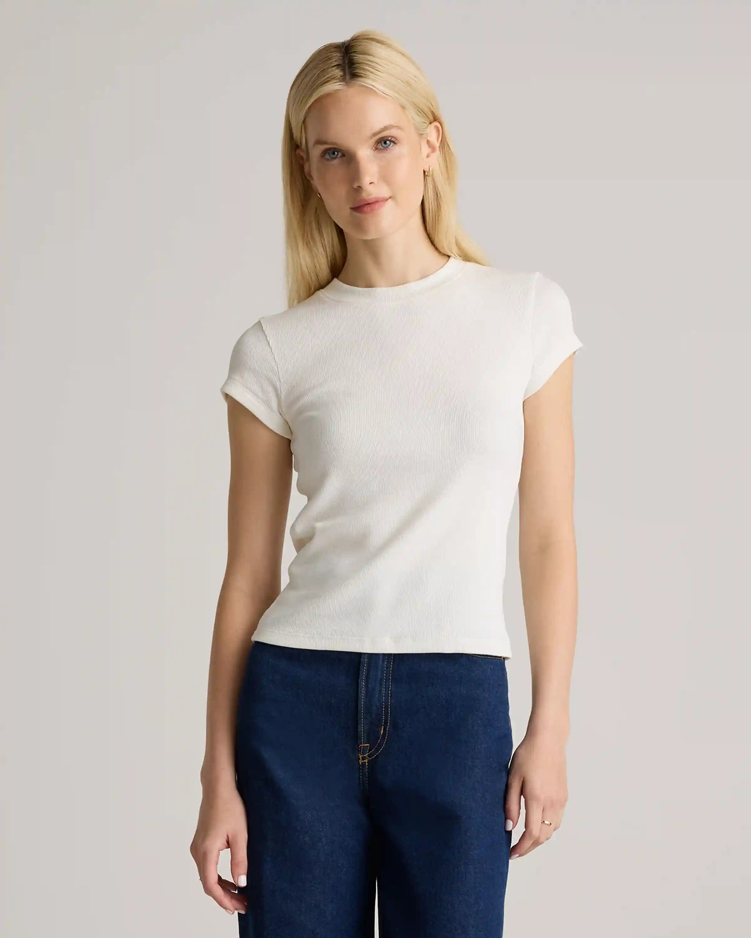 Organic Cotton Micro-Rib Crewneck Tee (3-Pack)