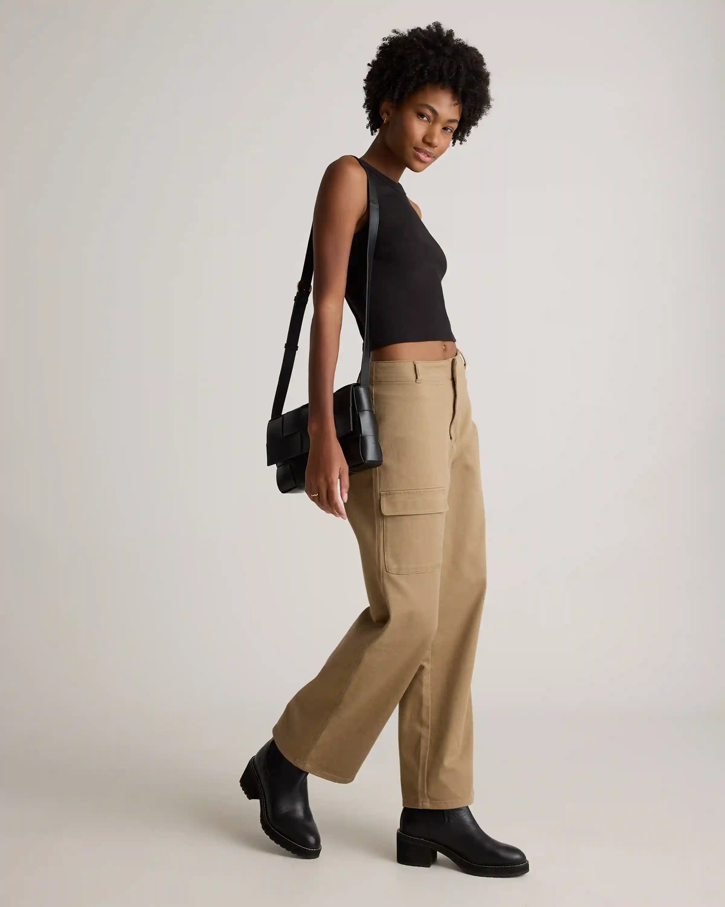 Organic Cotton Micro-Rib Cropped Cutaway Tank (3-Pack)