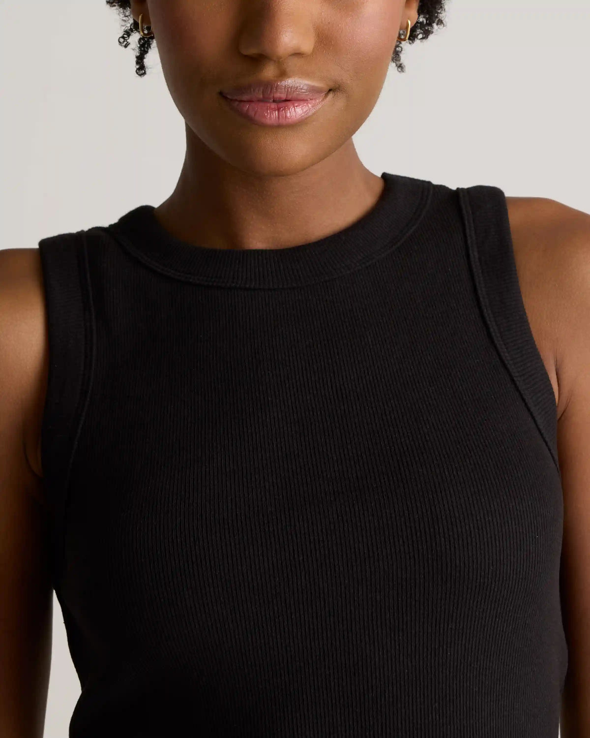 Organic Cotton Micro-Rib Cropped Cutaway Tank (3-Pack)