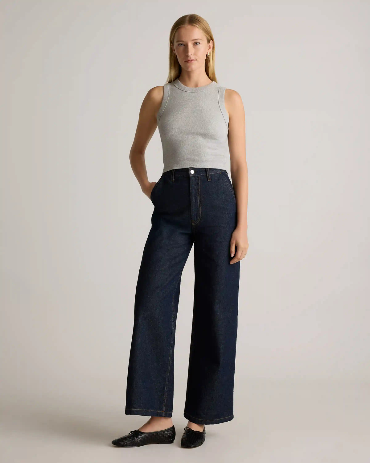 Organic Cotton Micro-Rib Cropped Cutaway Tank (3-Pack)