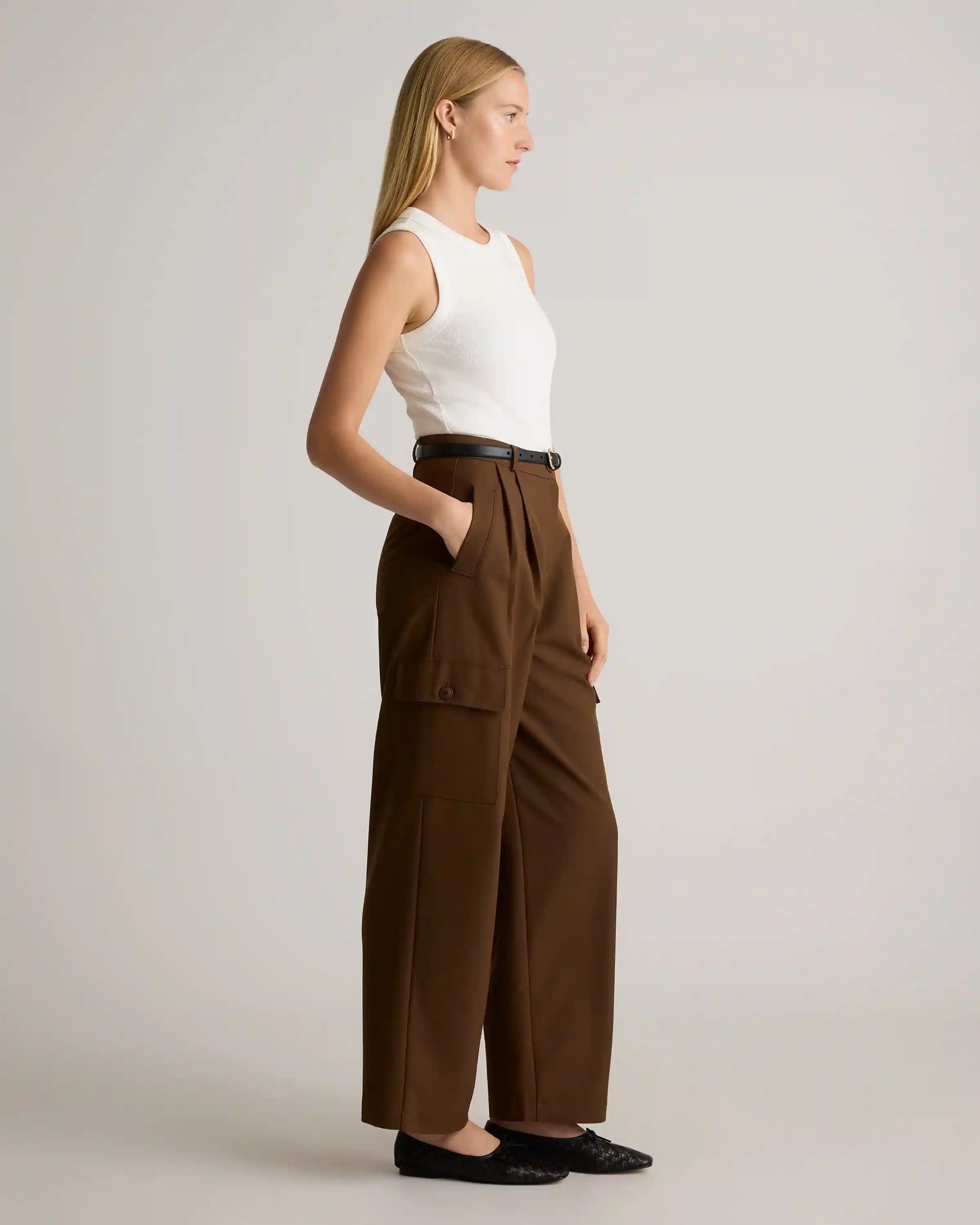 Organic Cotton Micro-Rib Cropped Cutaway Tank