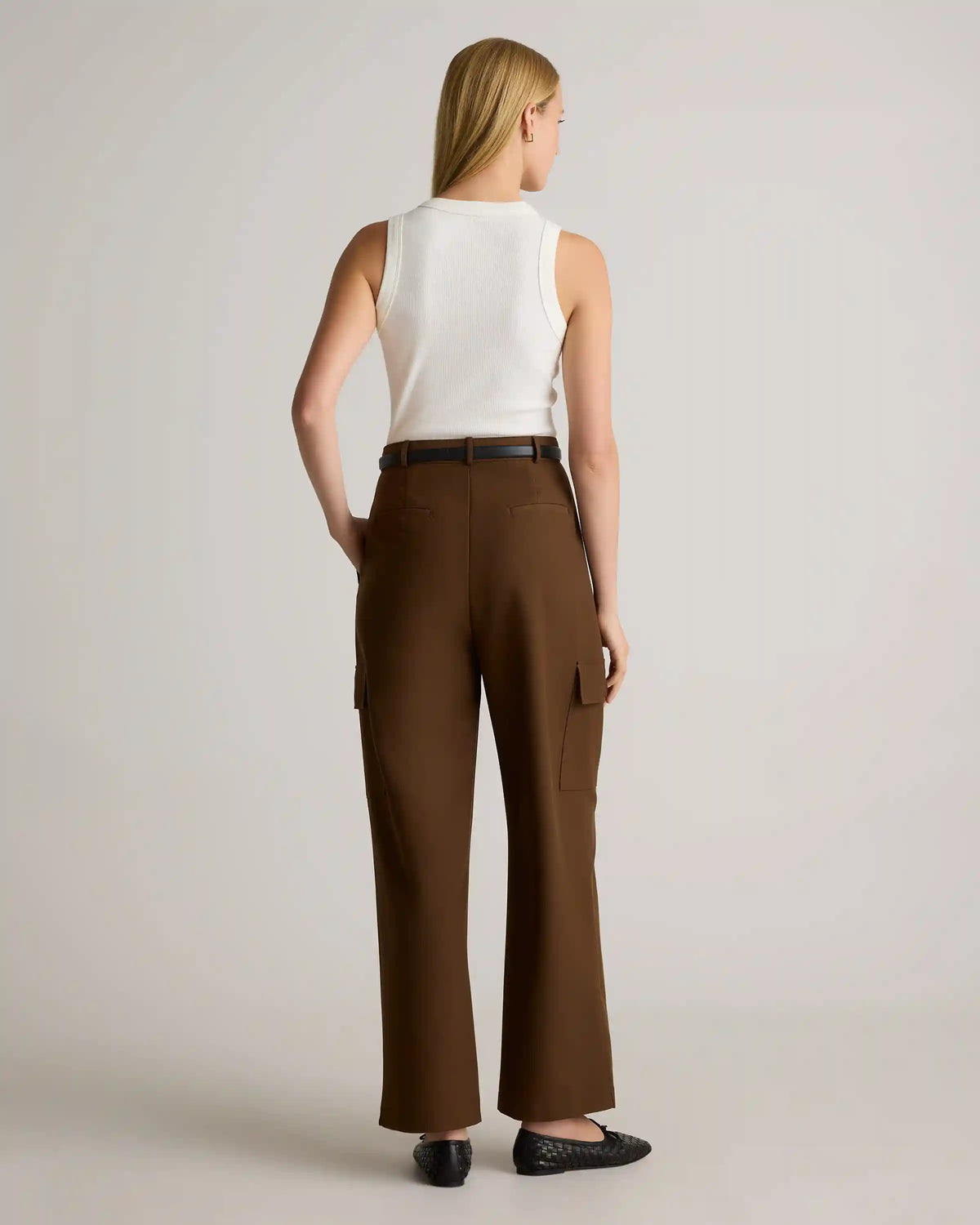 Organic Cotton Micro-Rib Cropped Cutaway Tank