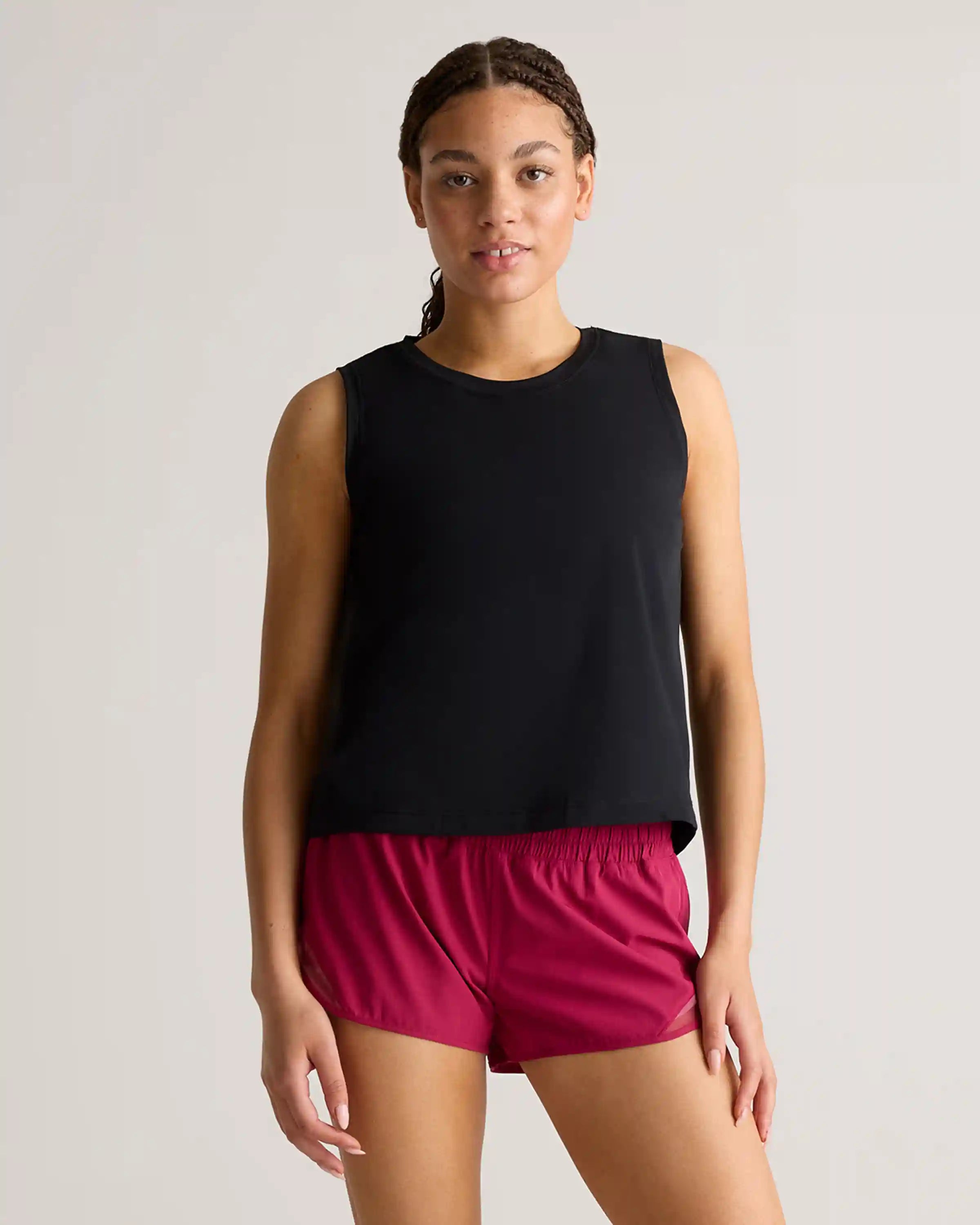 Essential Run Cropped Muscle Tank