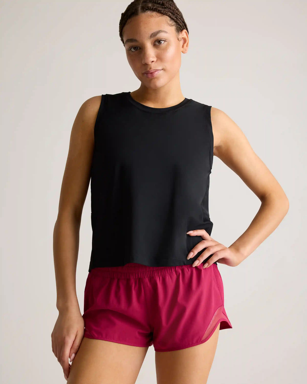 Essential Run Cropped Muscle Tank