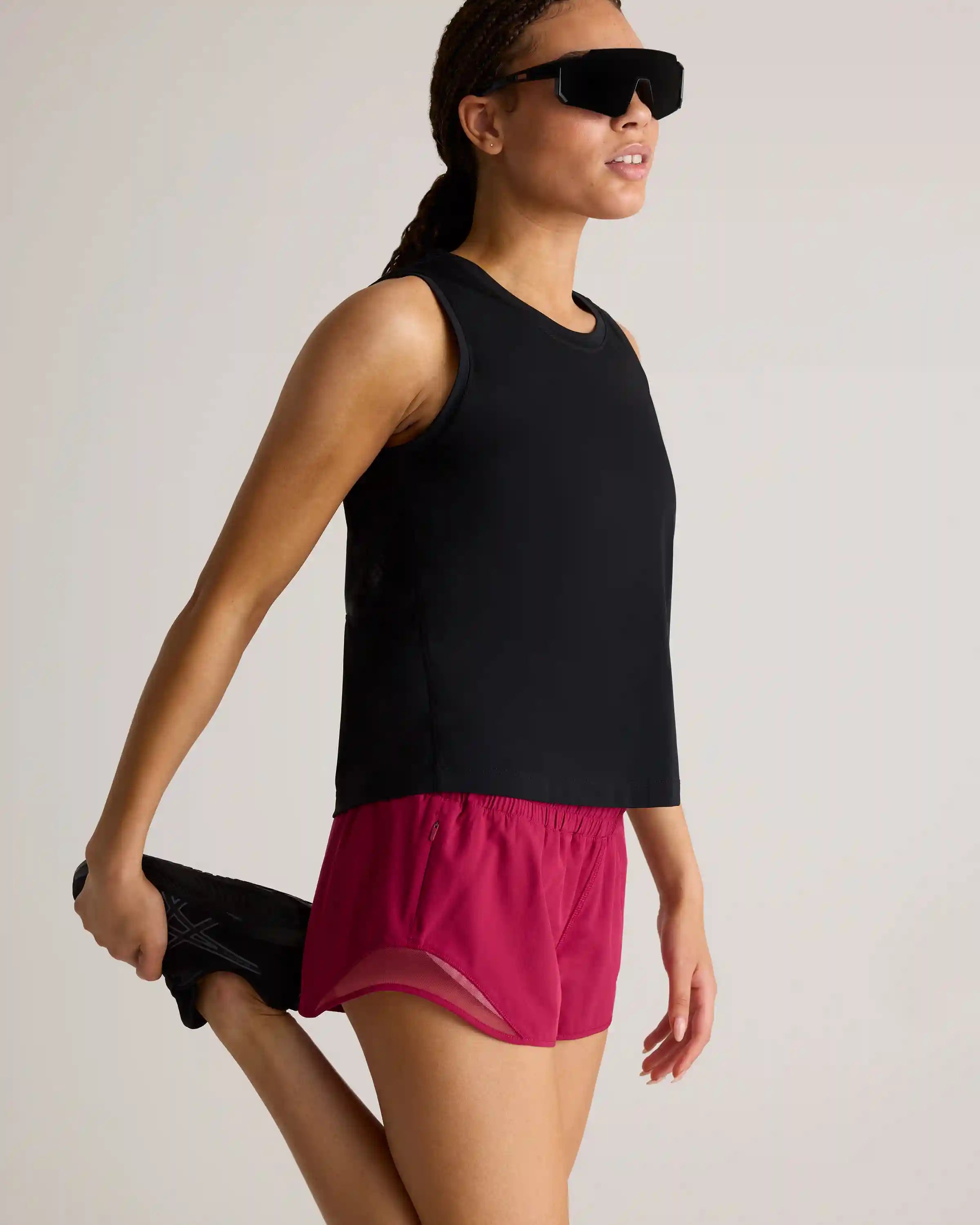 Essential Run Cropped Muscle Tank