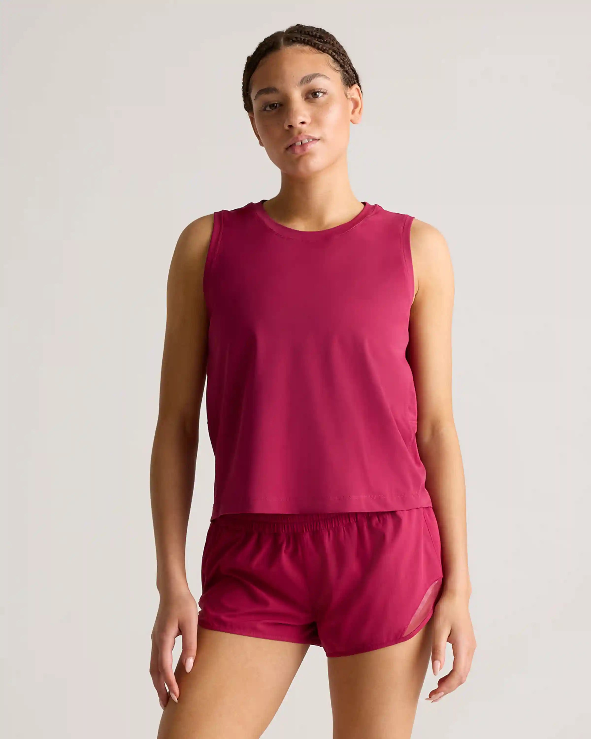 Essential Run Cropped Muscle Tank