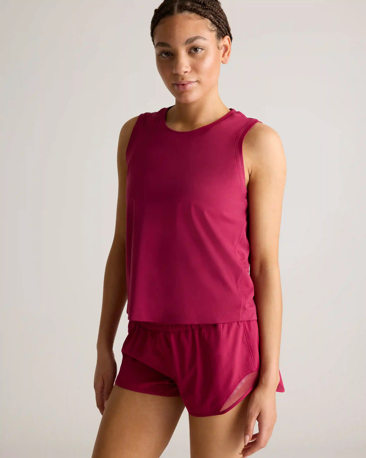 Essential Run Cropped Muscle Tank