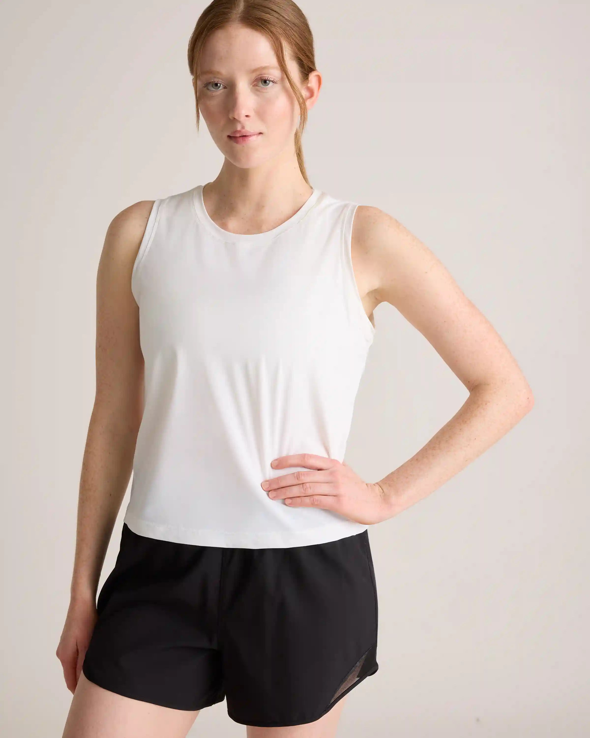 Essential Run Cropped Muscle Tank
