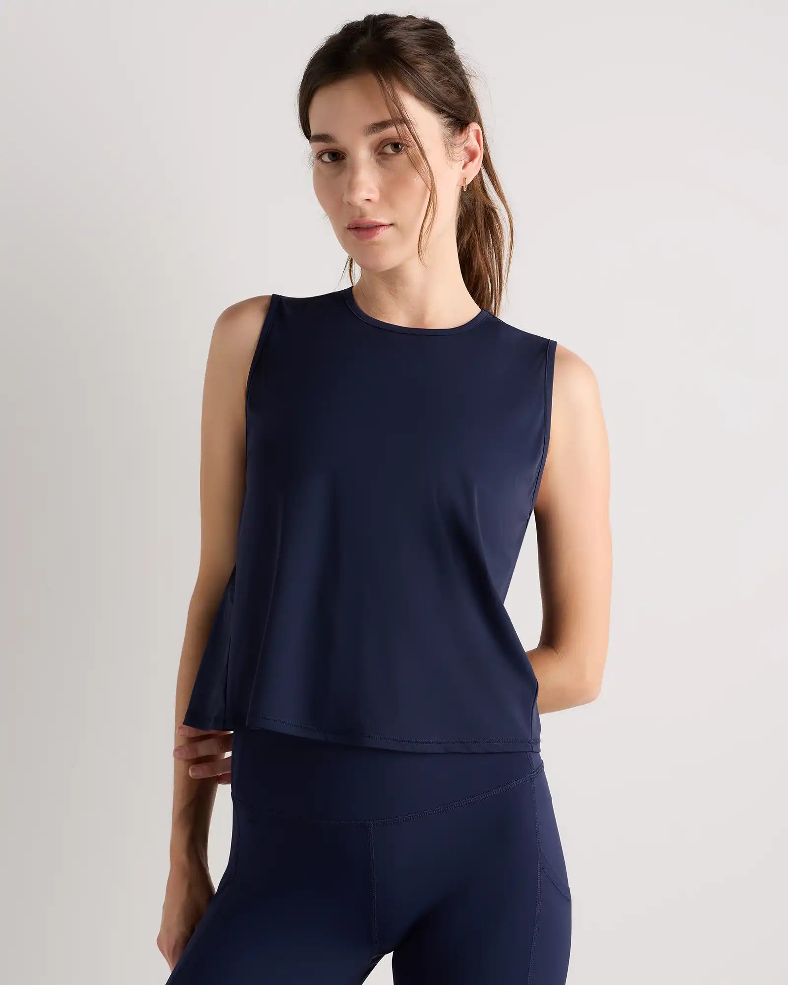 Essential Run Cropped Muscle Tank