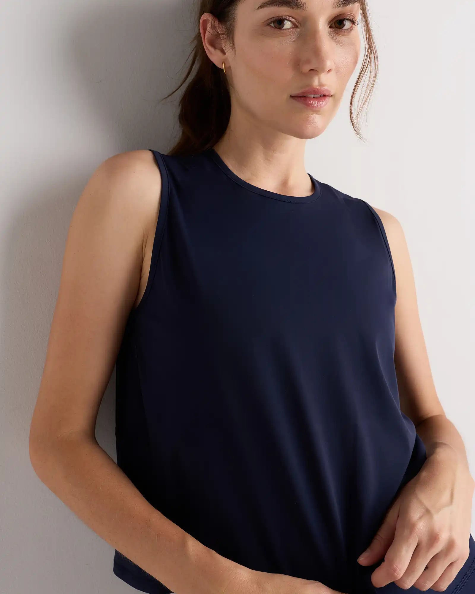 Essential Run Cropped Muscle Tank