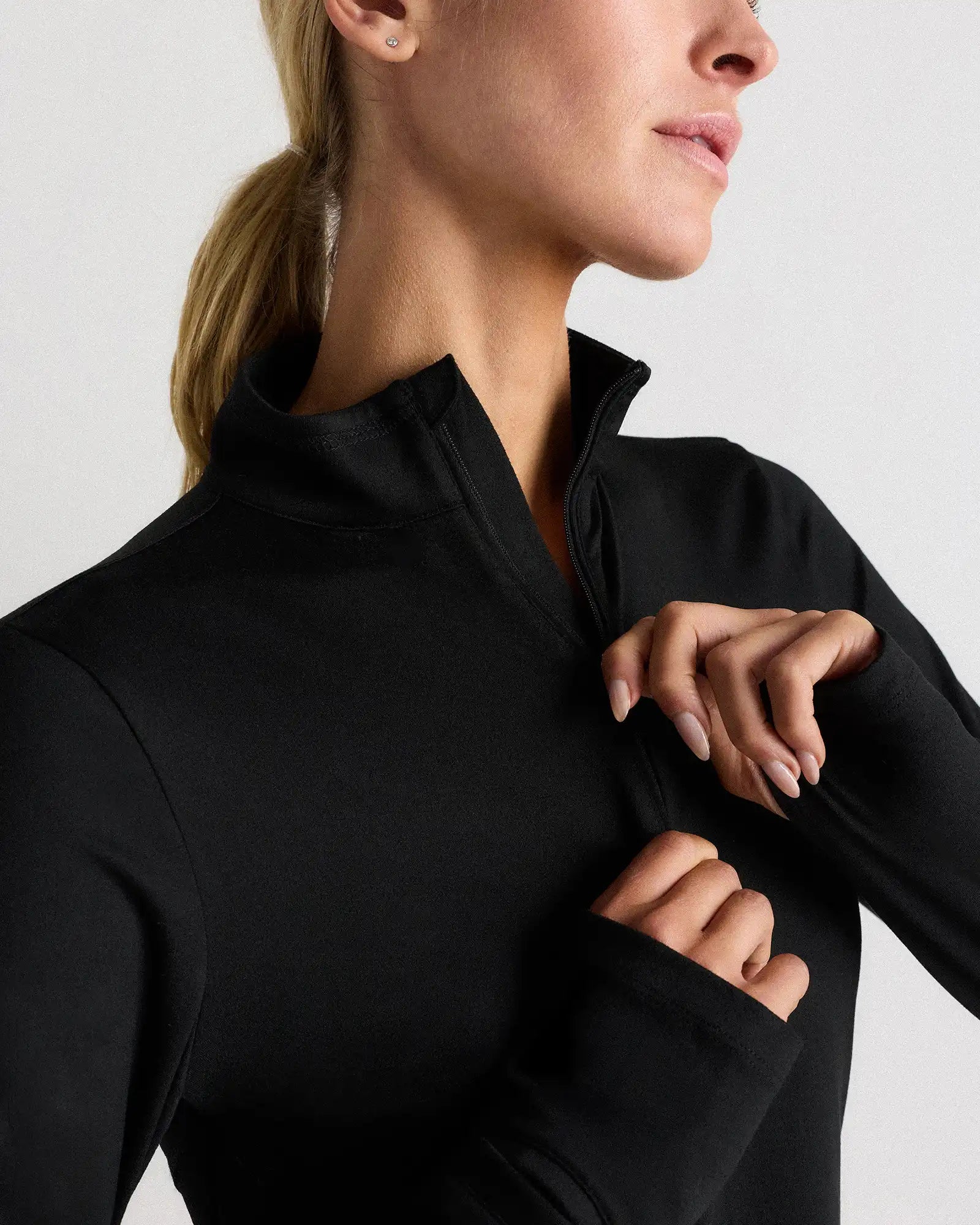 Flowknit Quarter-Zip Pullover