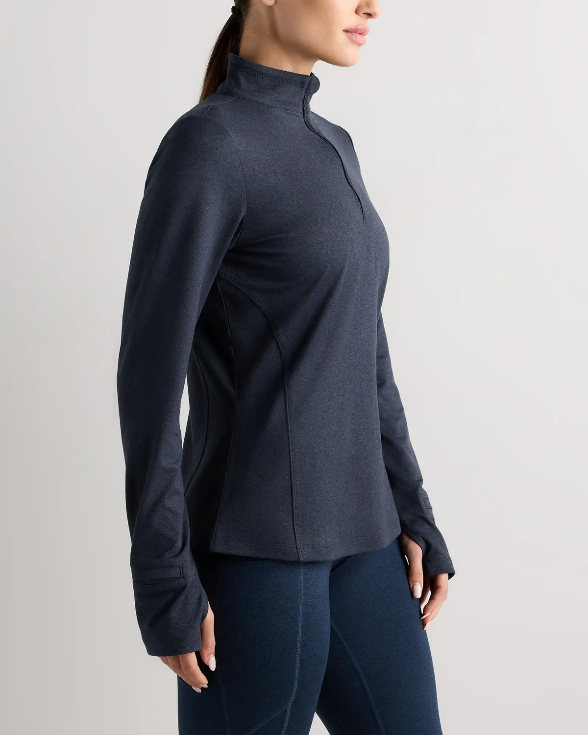 Flowknit Quarter-Zip Pullover