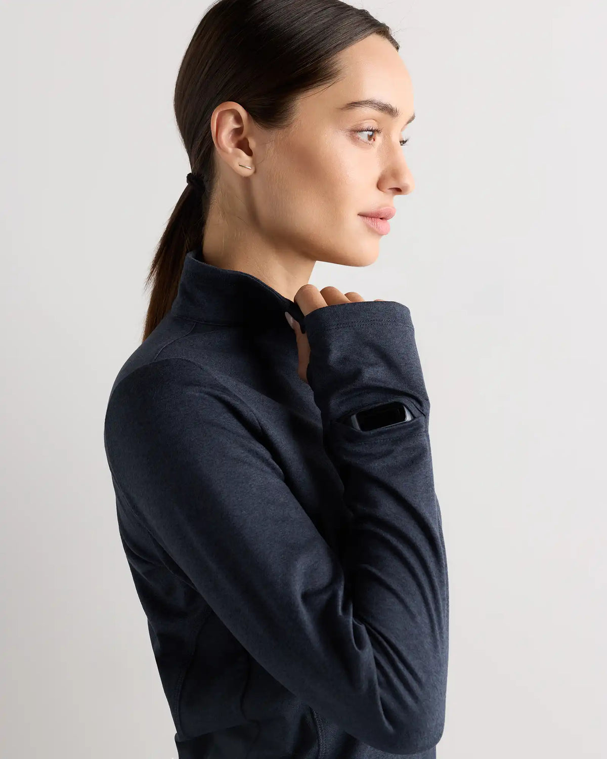 Flowknit Quarter-Zip Pullover