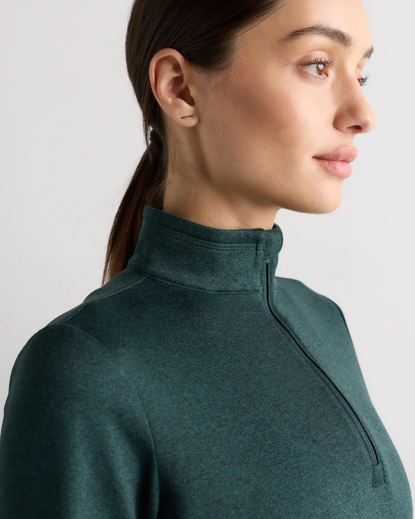 Flowknit Quarter-Zip Pullover